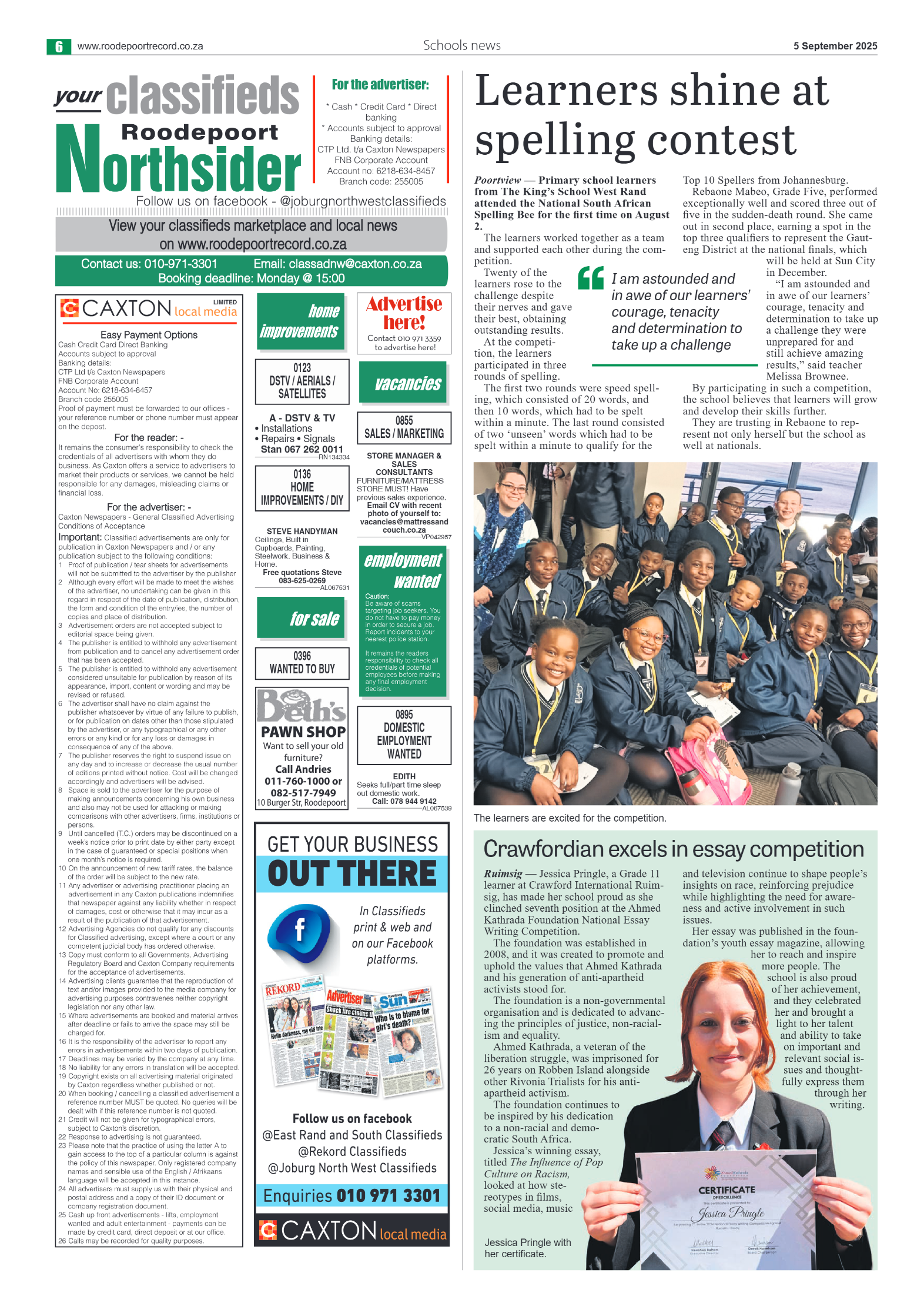Roodepoort Northsider 5 September 2025 page 6
