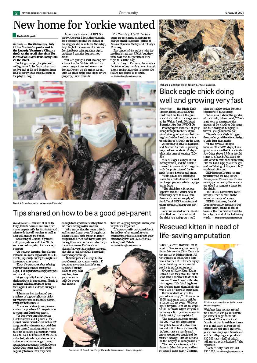 Roodepoort Northsider 6 August 2021 page 2