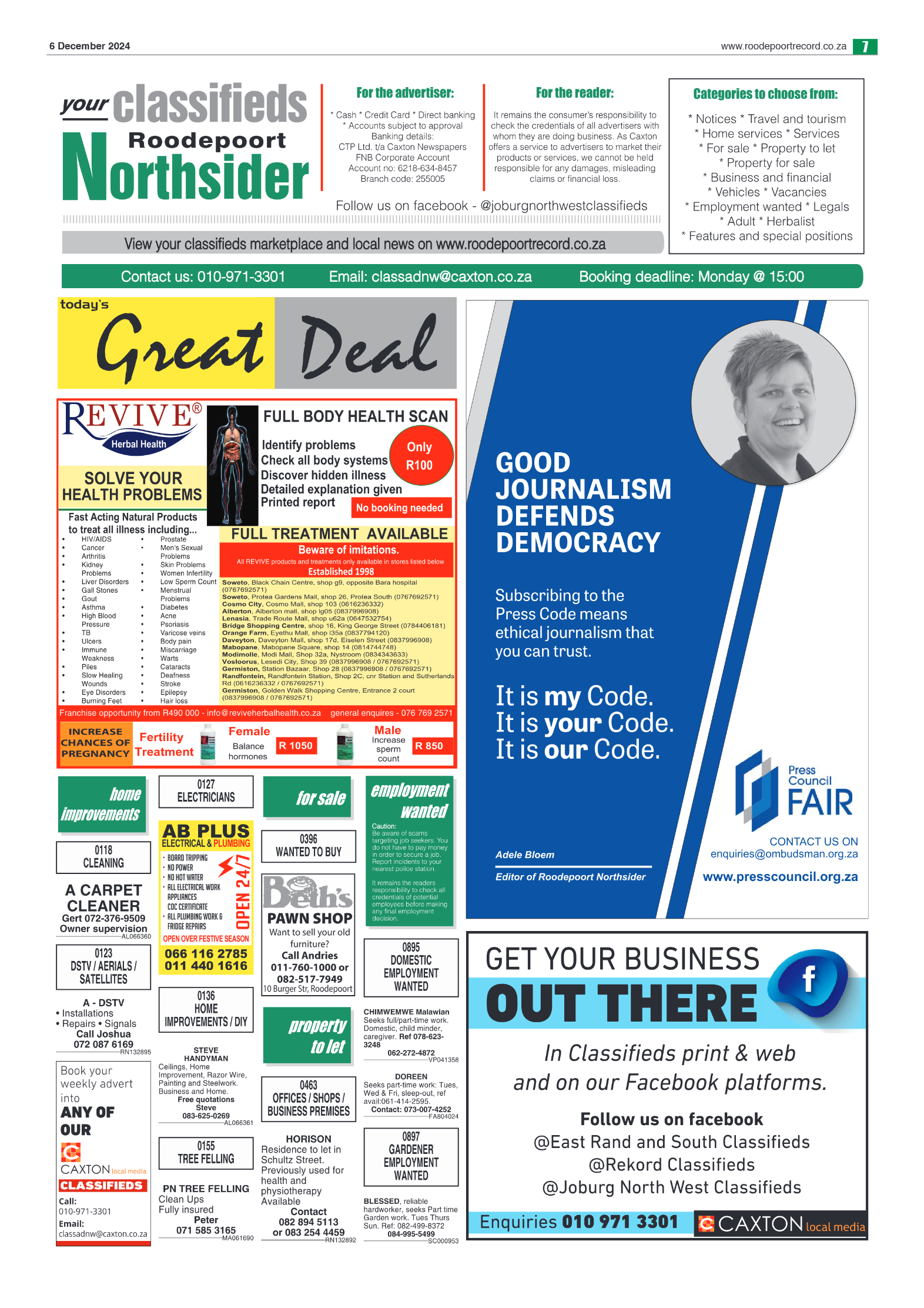 Roodepoort Northsider 6 December 2024 page 7