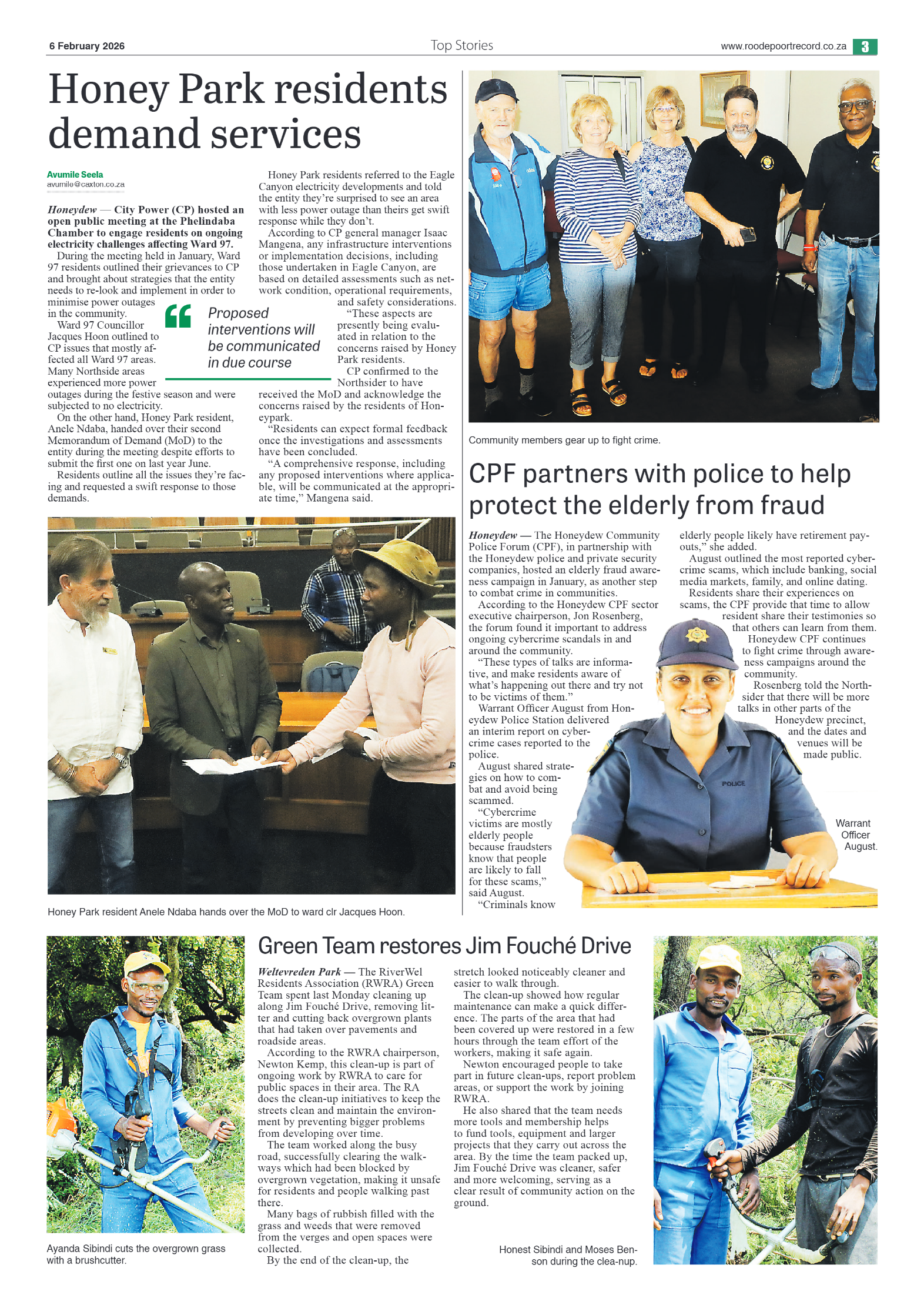 Roodepoort Northsider 6 February 2026 page 3