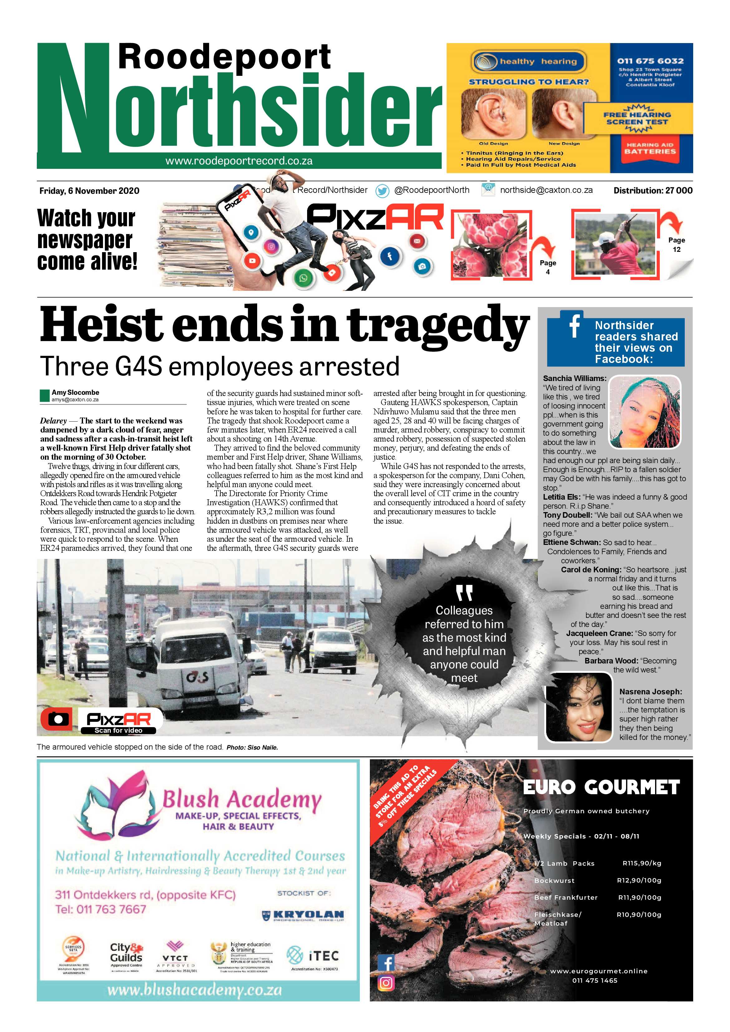 Roodepoort Northsider 6 November 2020 page 1