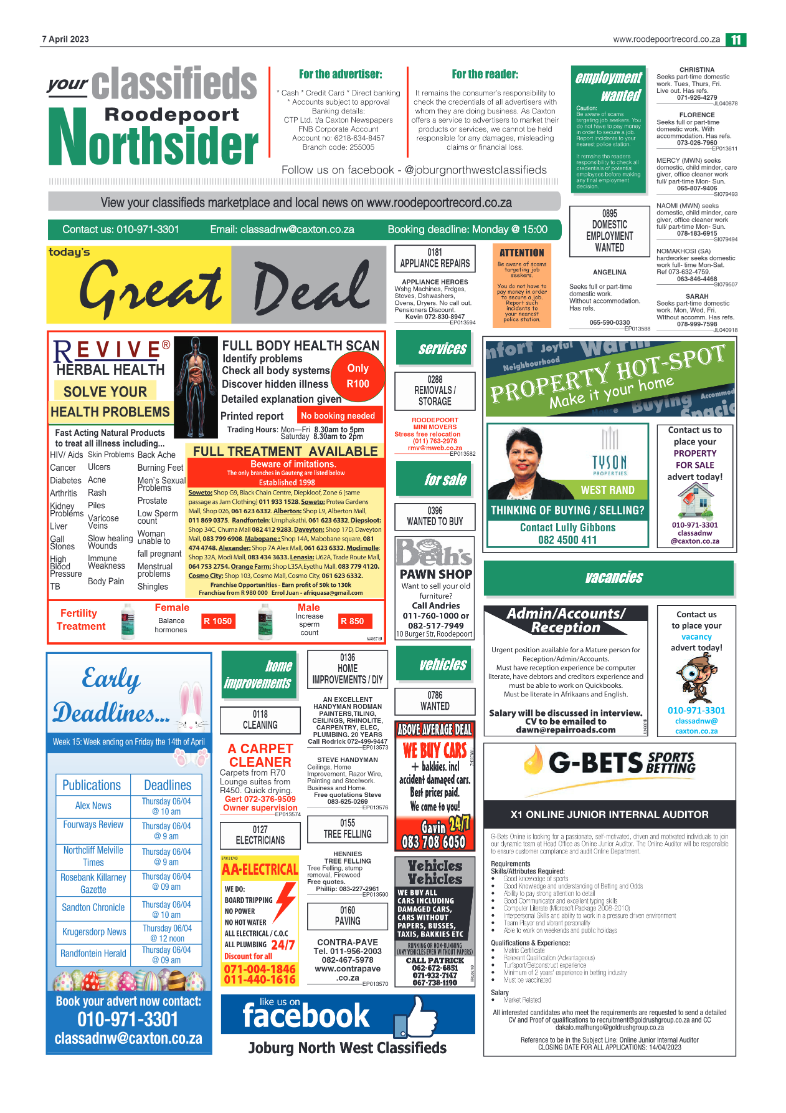 Roodepoort Northsider 7 April 2023 page 11