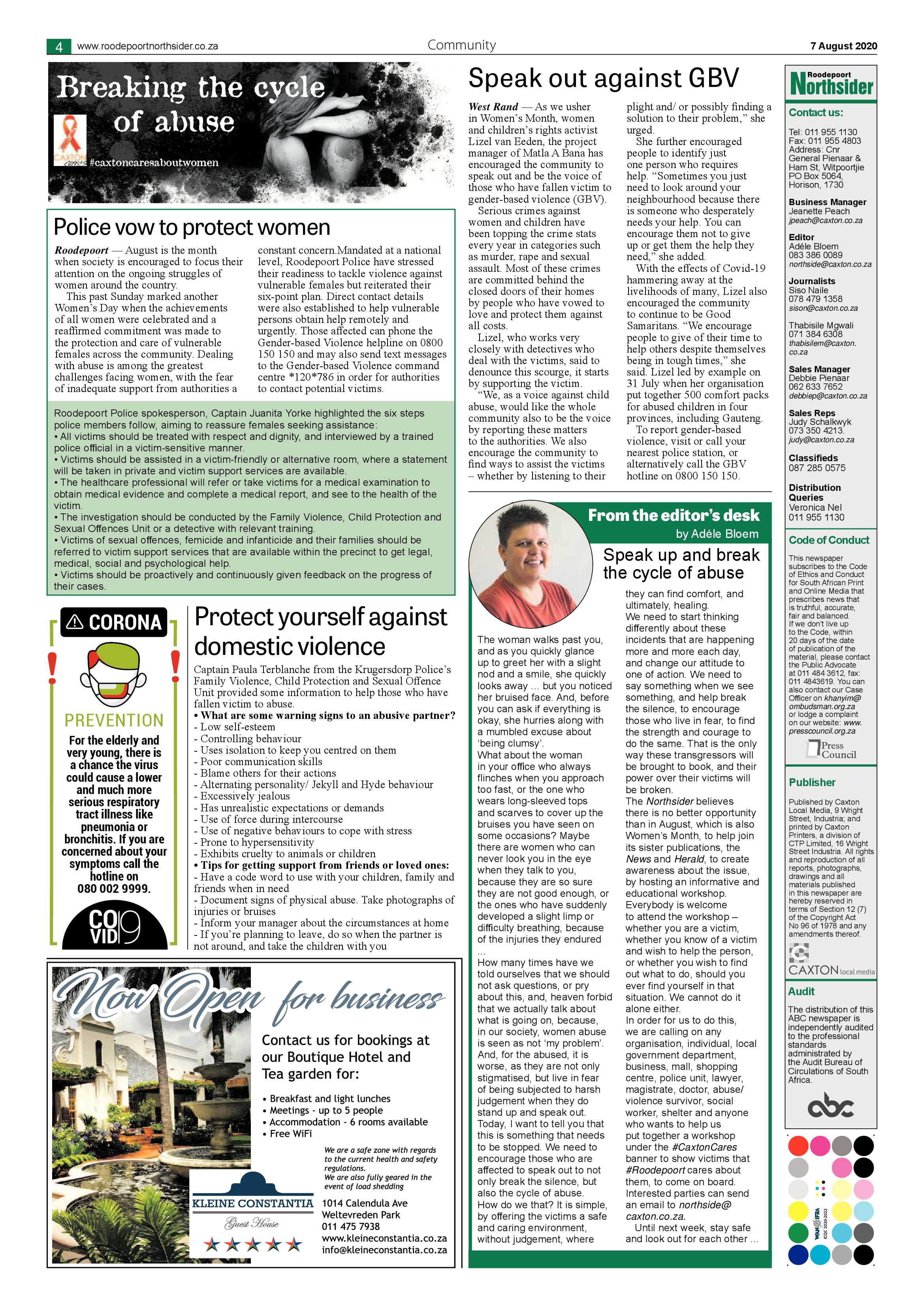 Roodepoort Northsider 7 August 2020 page 4
