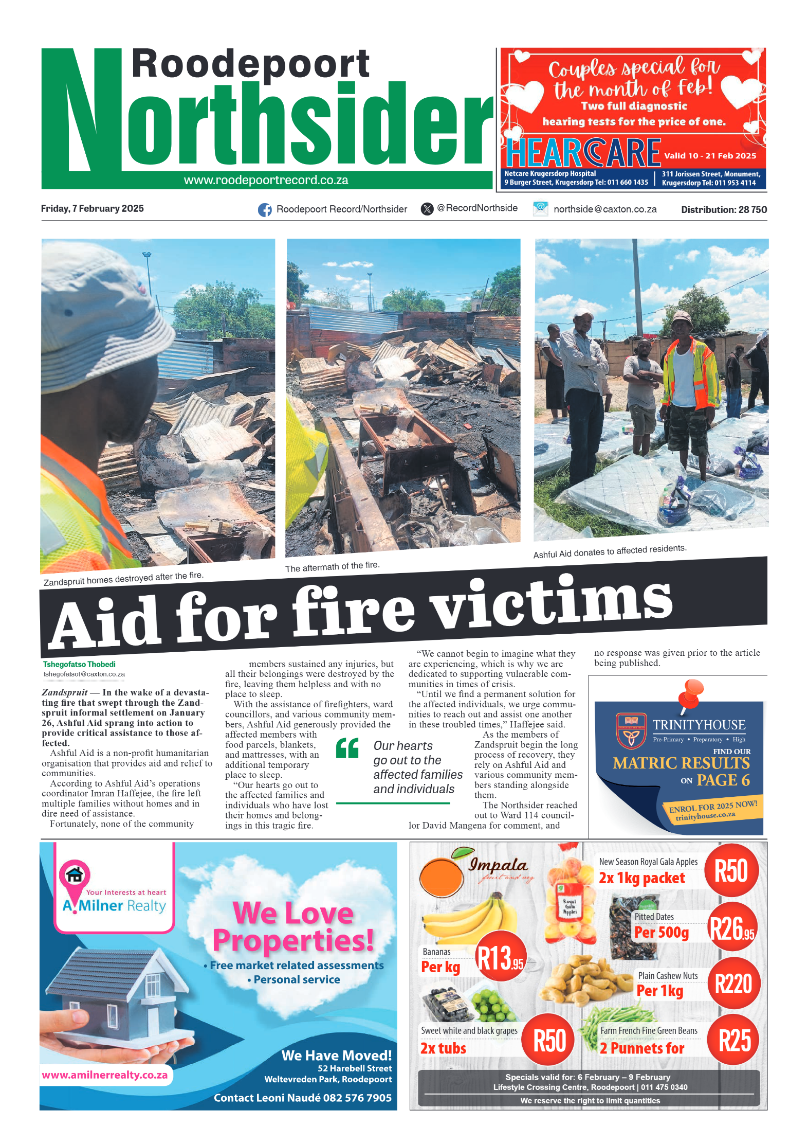Roodepoort Northsider 7 February 2025 page 1