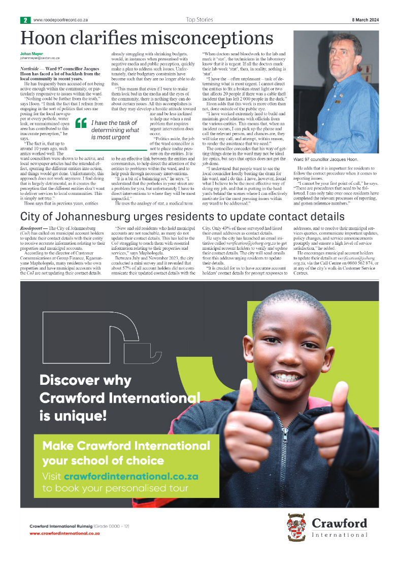Roodepoort Northsider 8 March 2024 page 2