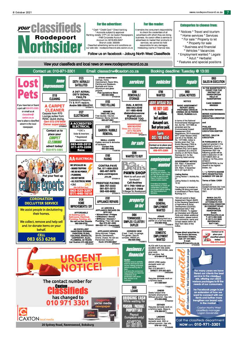 Roodepoort Northsider 8 October 2021 page 7