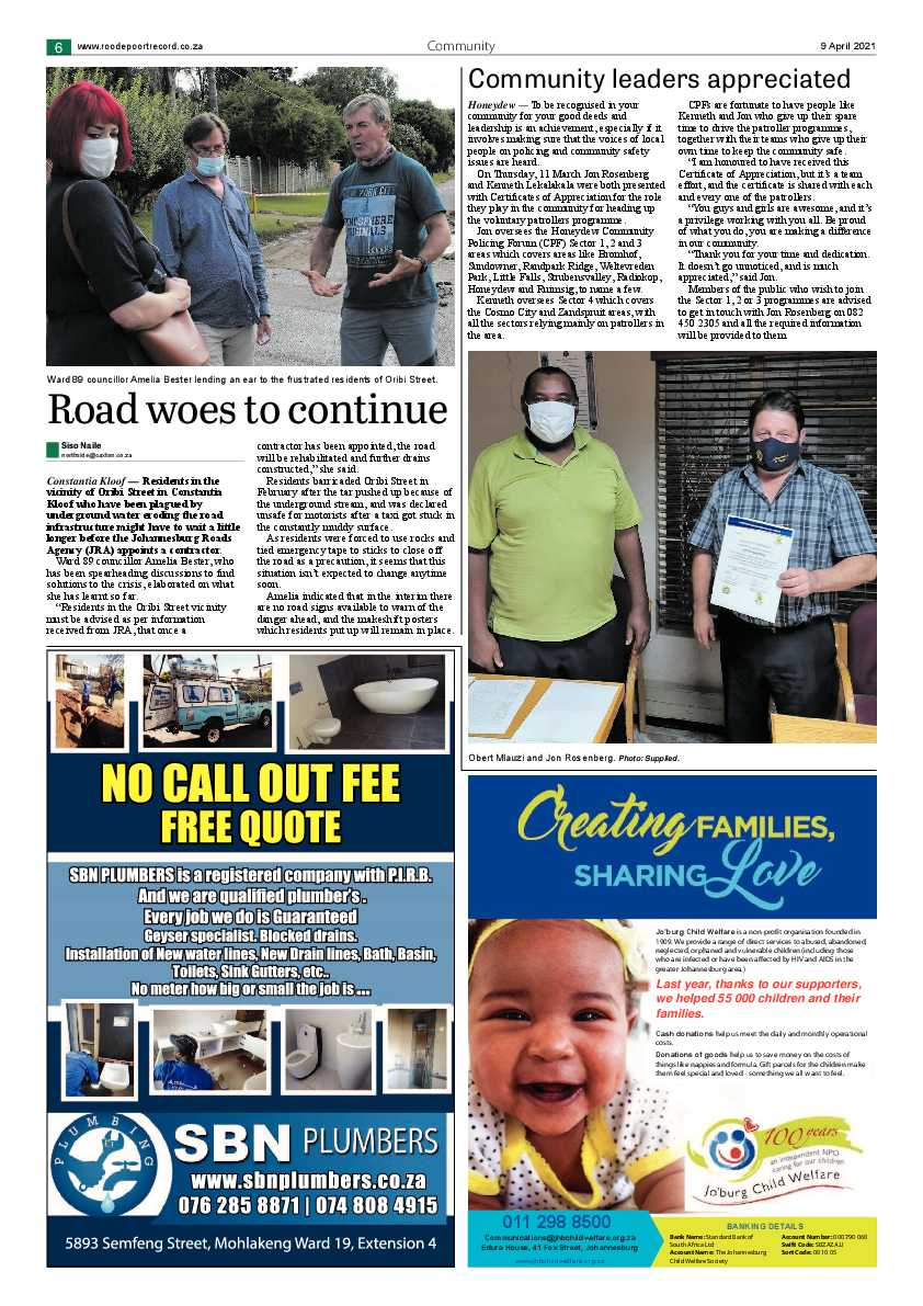 Roodepoort Northsider 9 April 2021 page 6