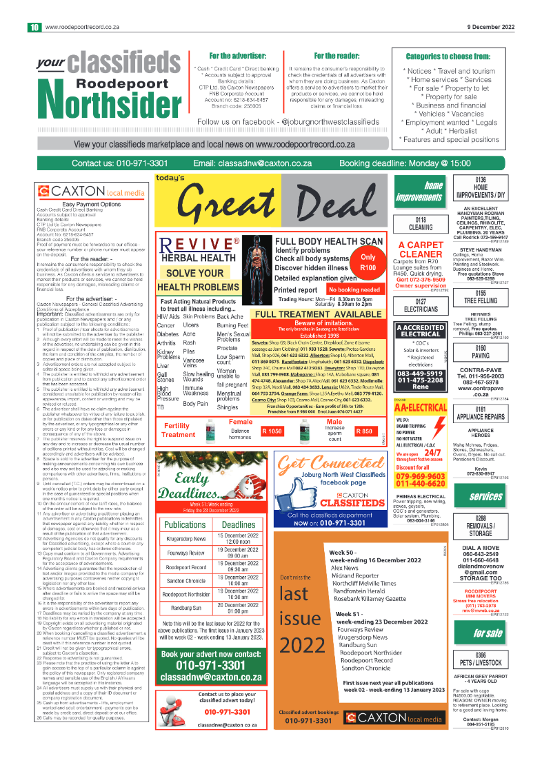 Roodepoort Northsider 9 December 2022 page 10
