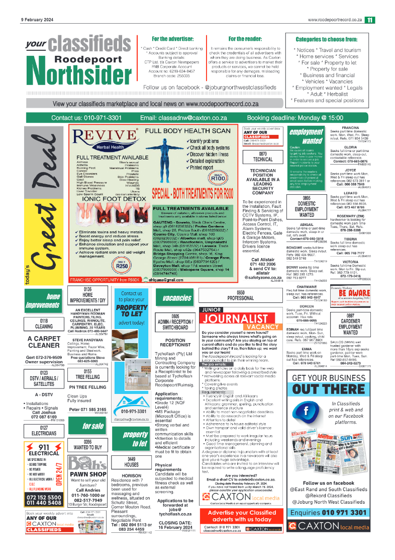 Roodepoort Northsider 9 February 2024 page 11