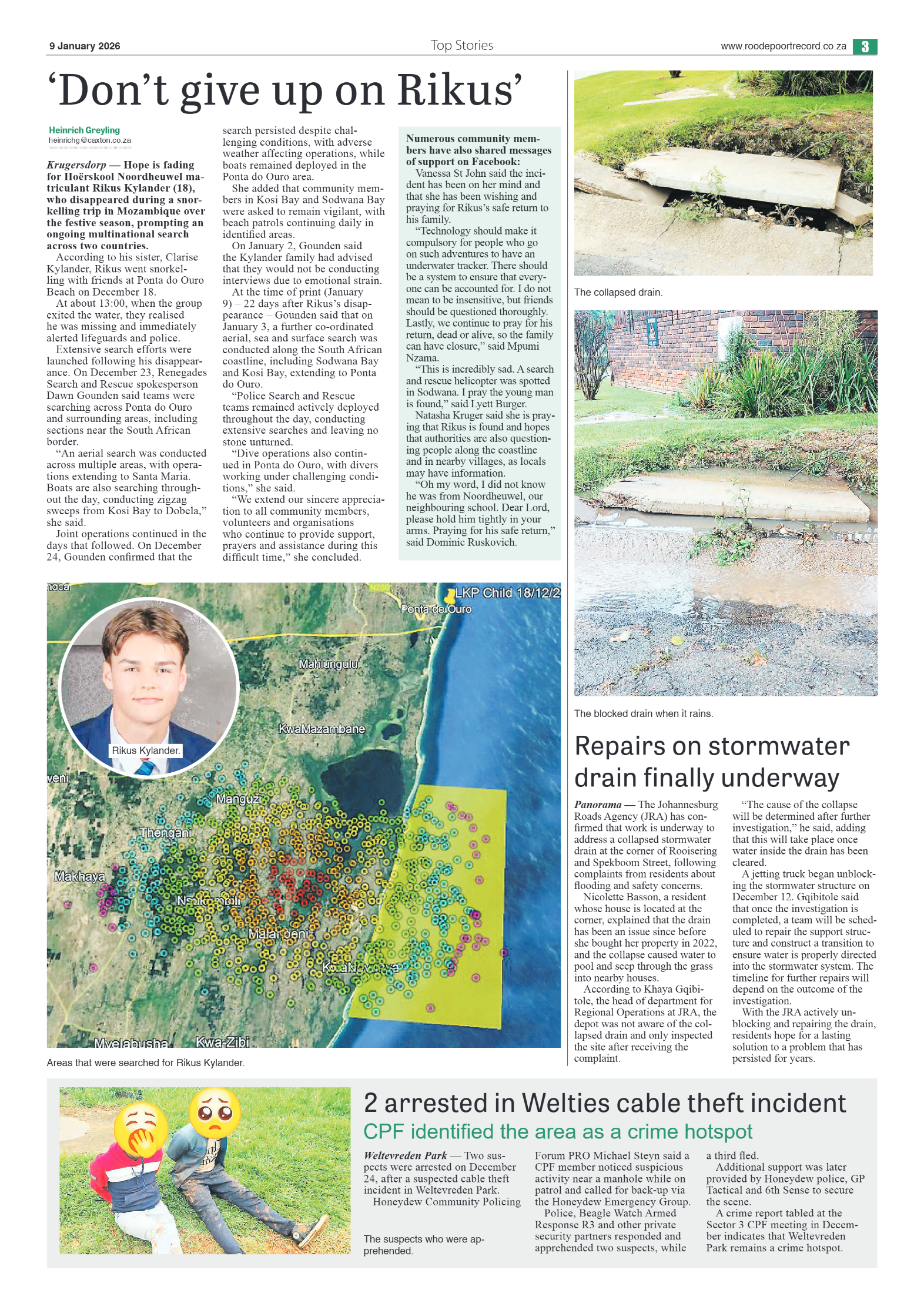 Roodepoort Northsider 9 January 2026 page 3