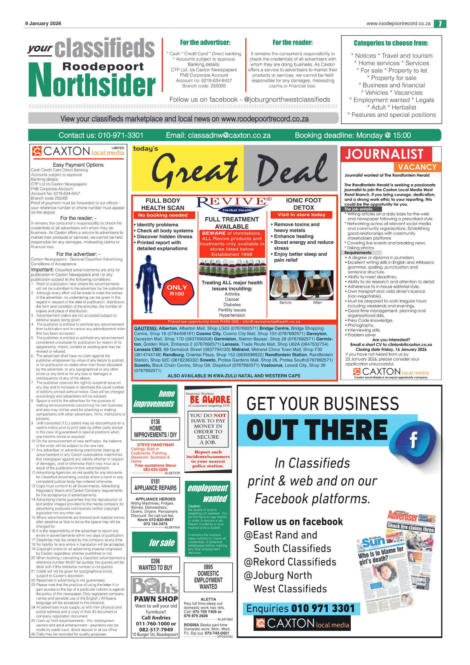 Roodepoort Northsider 9 January 2026 page 7