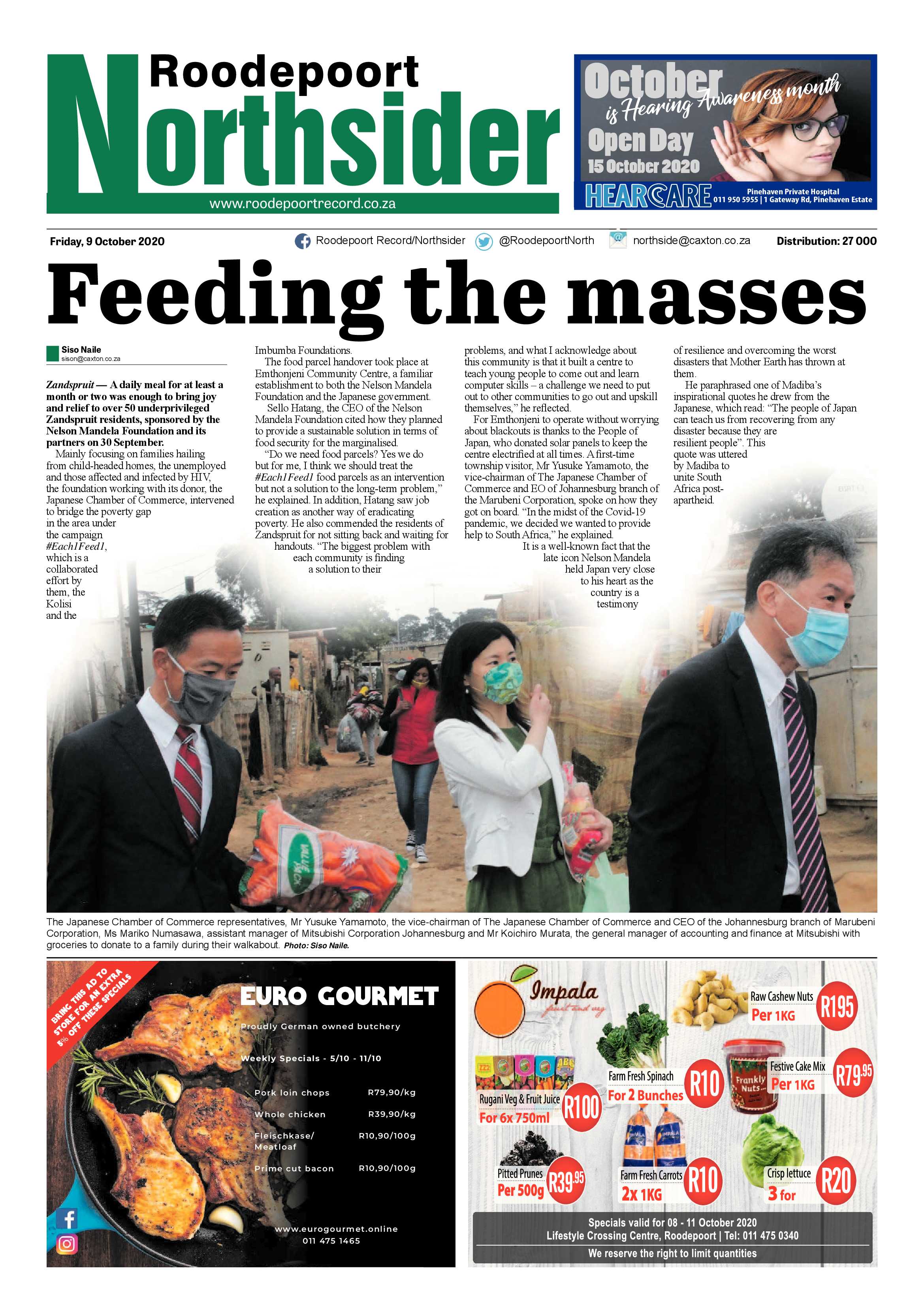 Roodepoort Northsider 9 October 2020 page 1