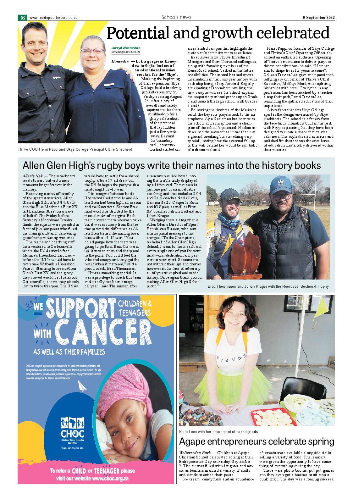 Roodepoort Northsider 9 September 2022 page 16
