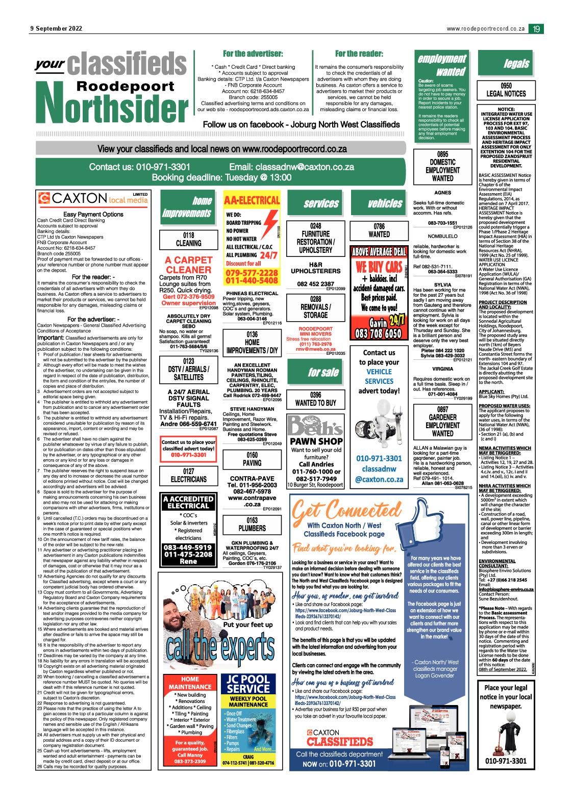 Roodepoort Northsider 9 September 2022 page 19