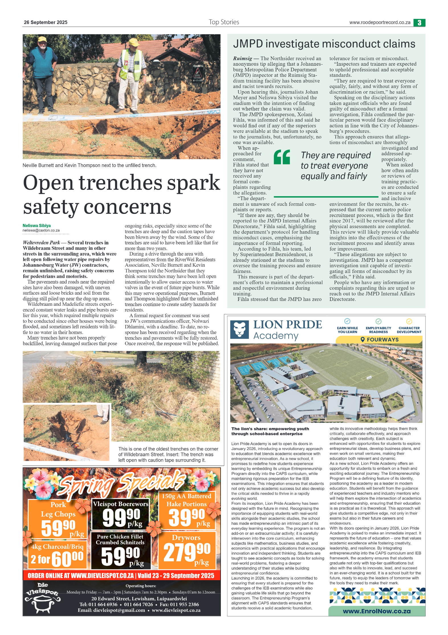 Roodepoort Northsider 26 September 2025 page 5