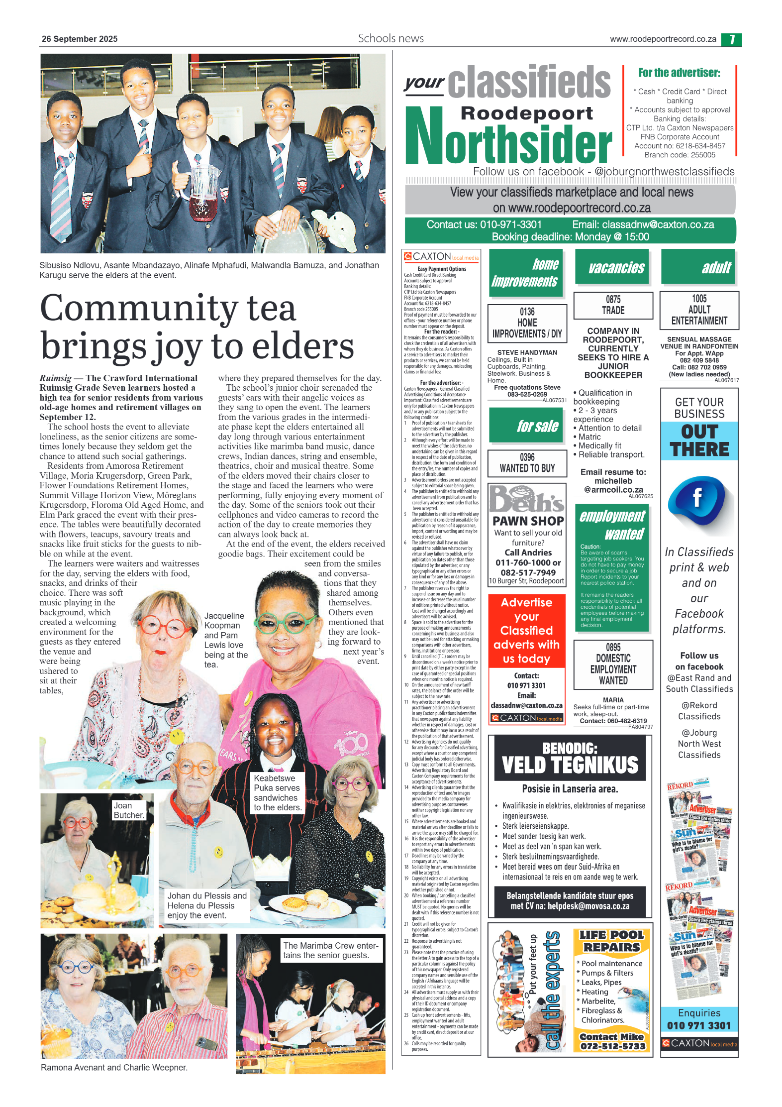 Roodepoort Northsider 26 September 2025 page 9