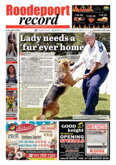 Roodepoort Record 13 March 2020