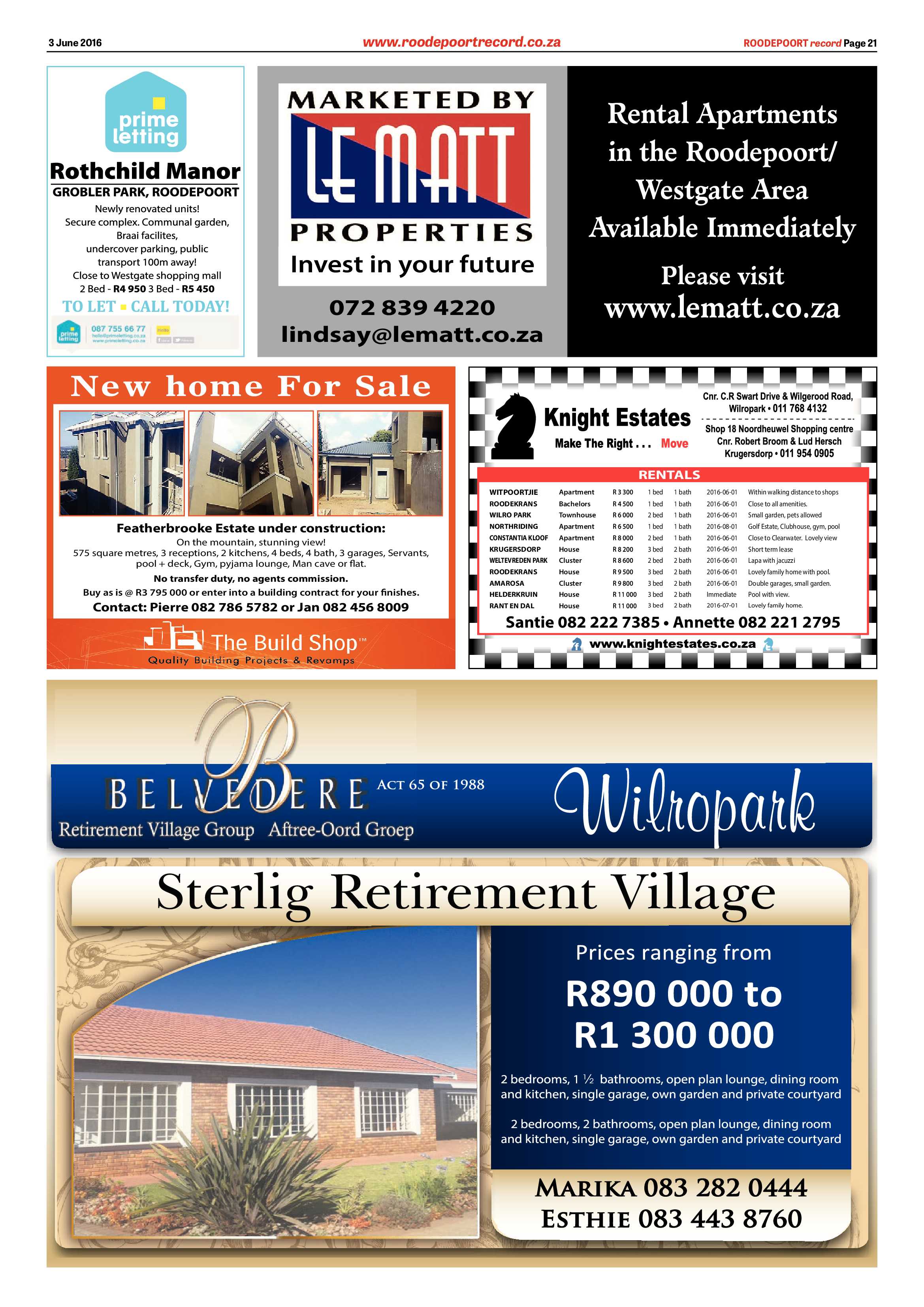 Roodepoort Record 03 June 2016 page 21