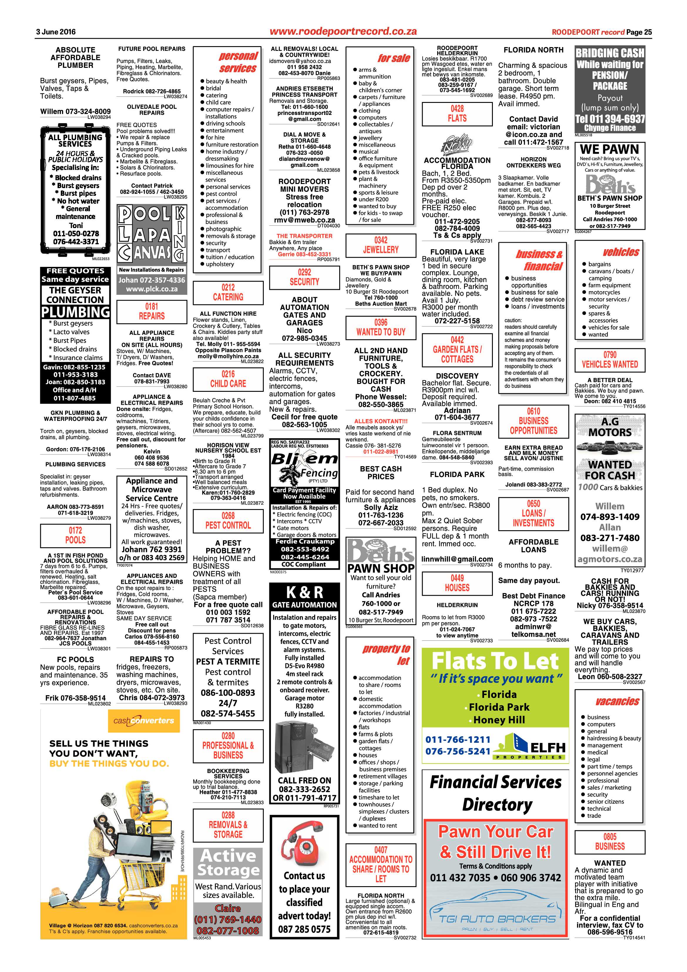 Roodepoort Record 03 June 2016 page 25