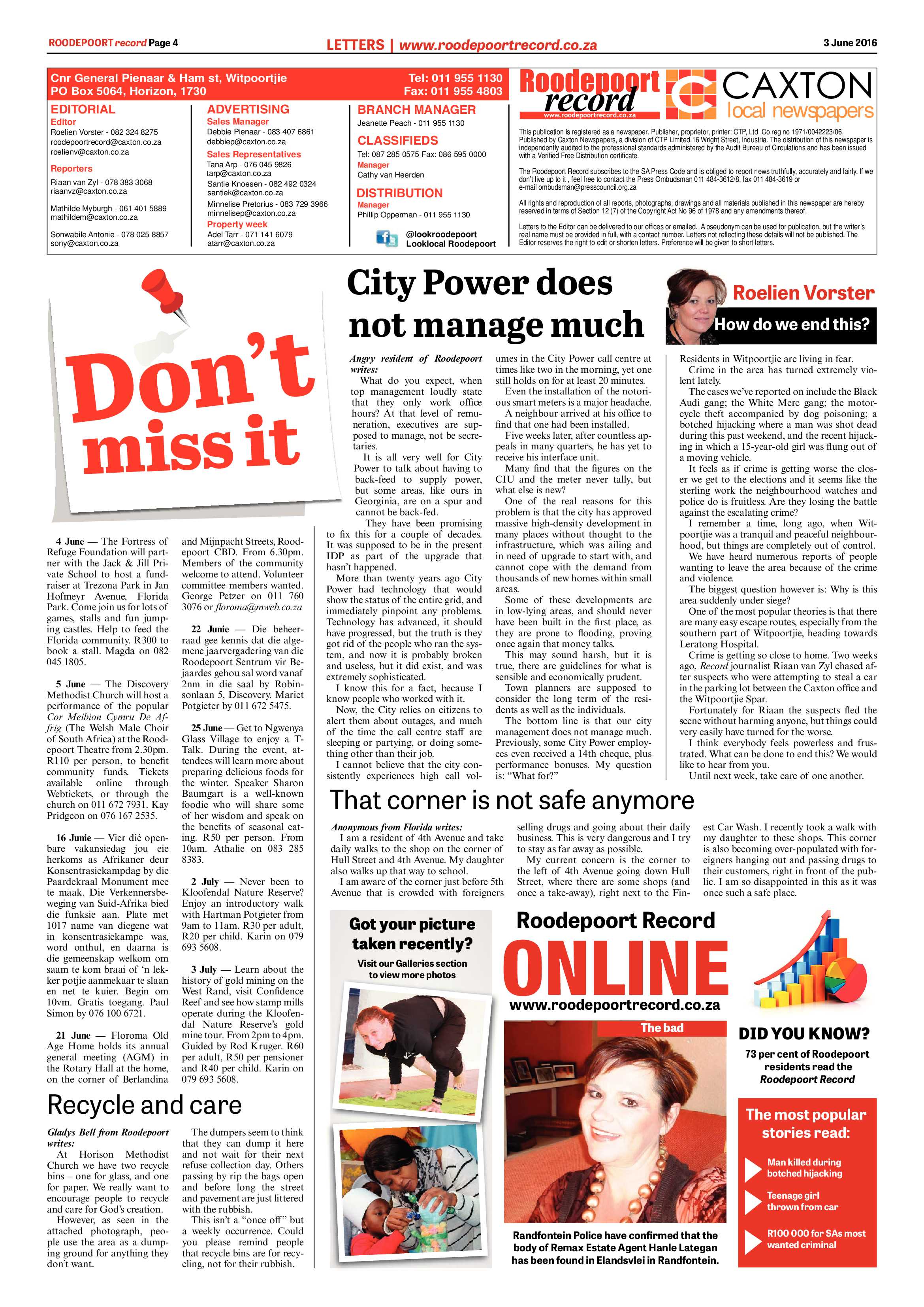 Roodepoort Record 03 June 2016 page 4