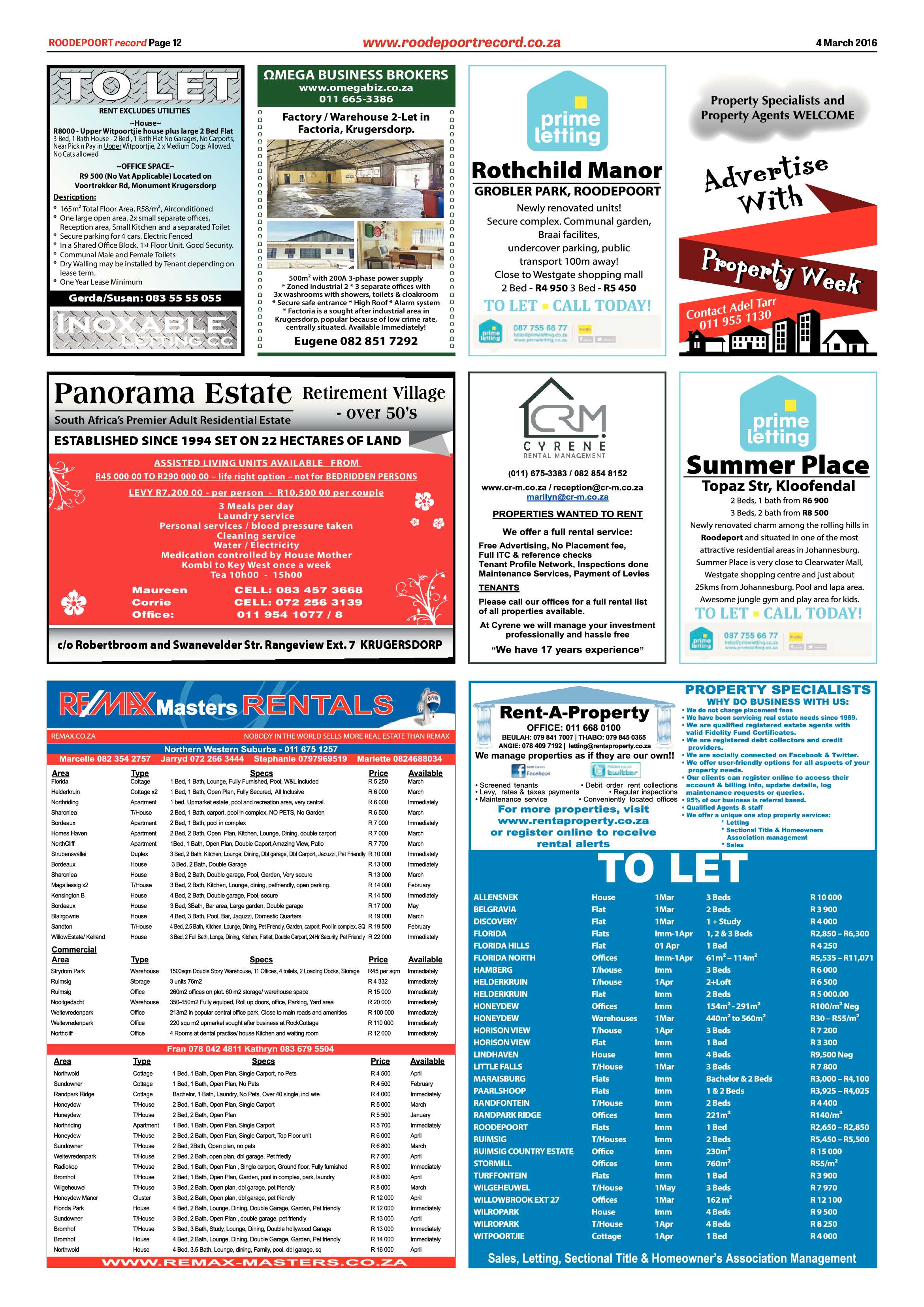 Roodepoort Record 04 March 2016 page 12