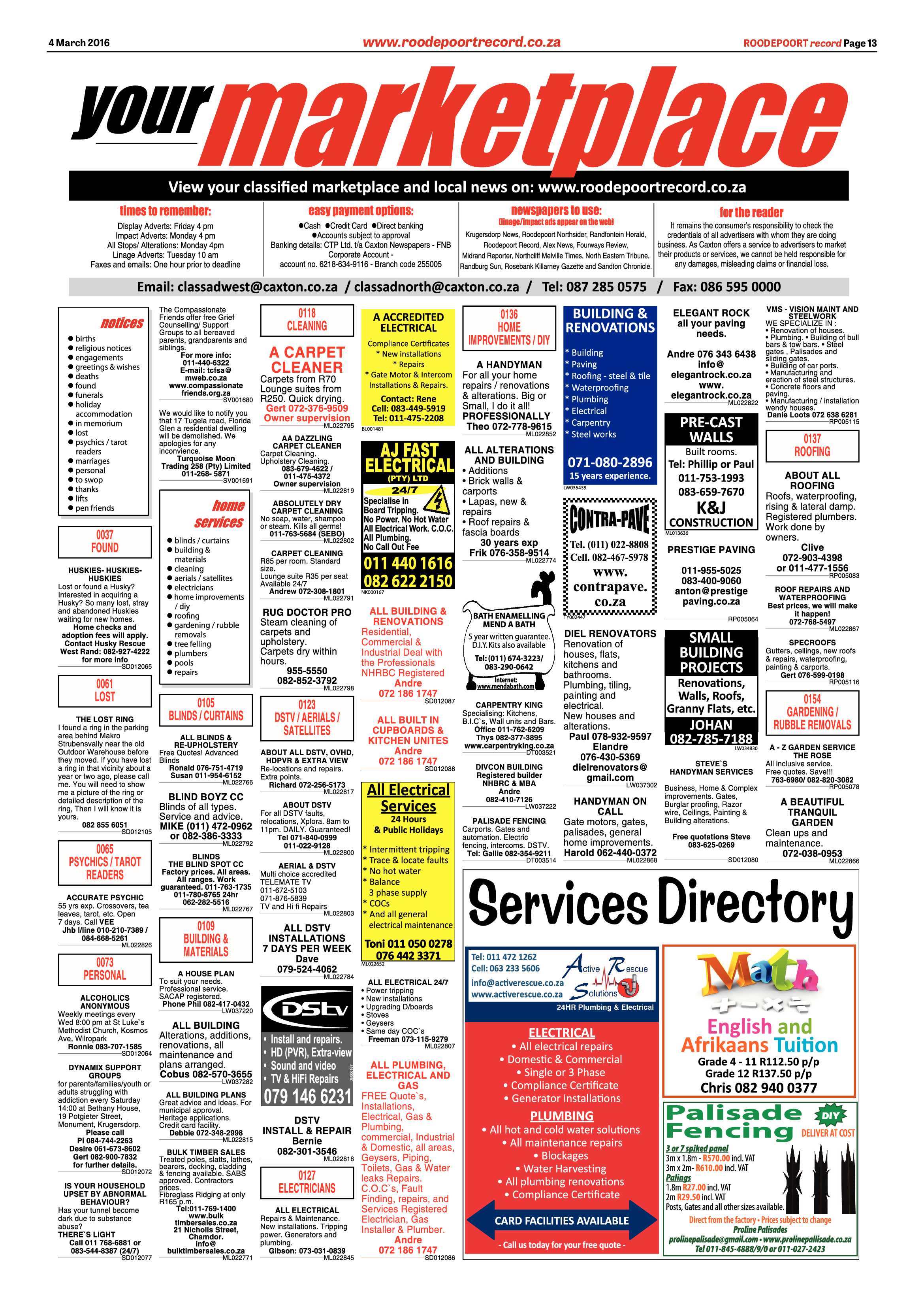 Roodepoort Record 04 March 2016 page 13