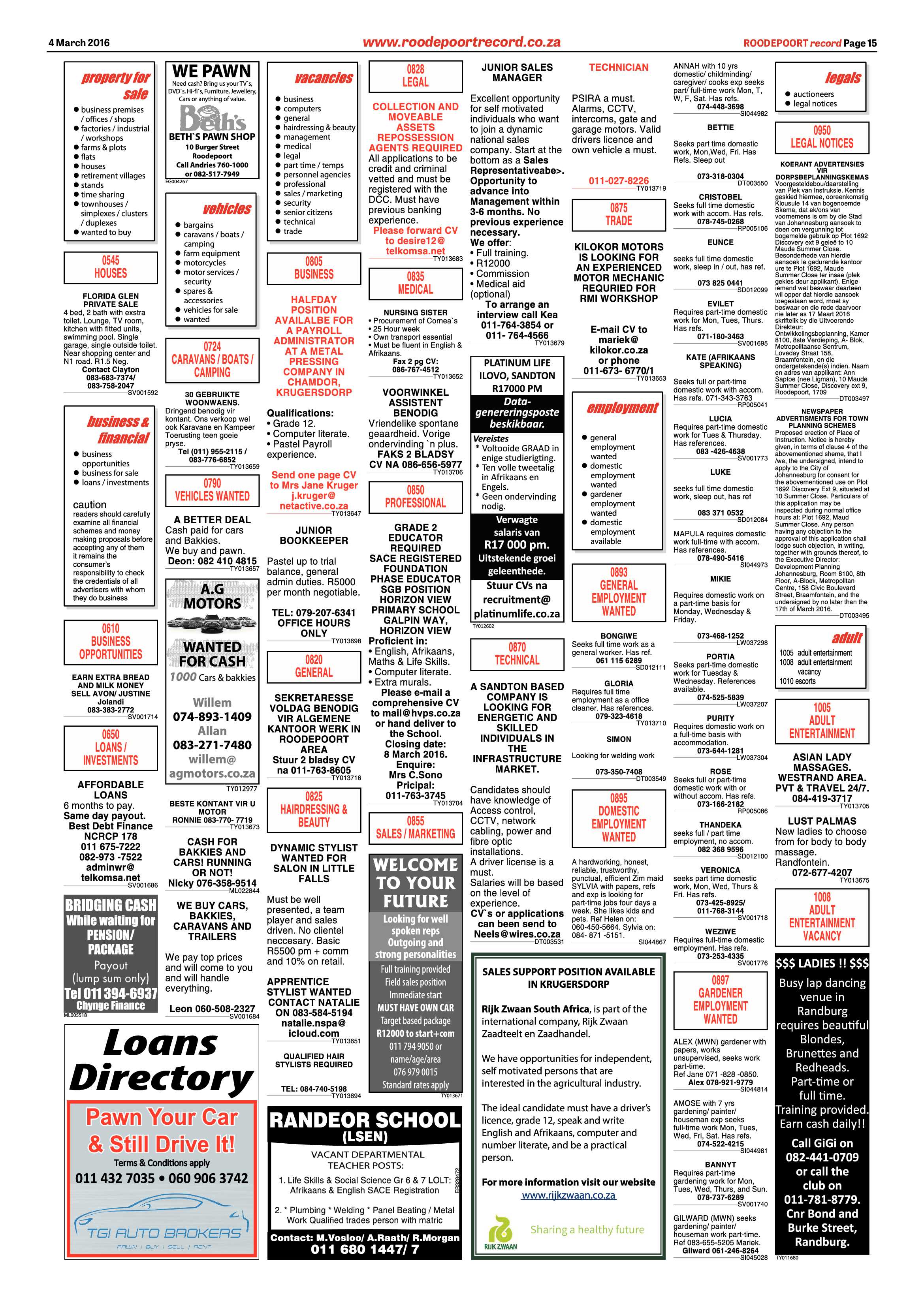 Roodepoort Record 04 March 2016 page 15