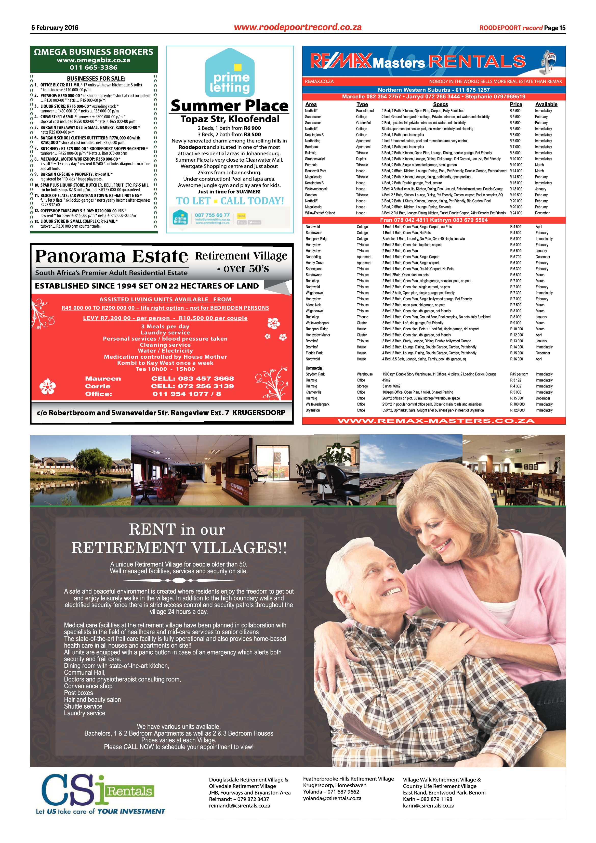 Roodepoort Record 05 February 2016 page 15