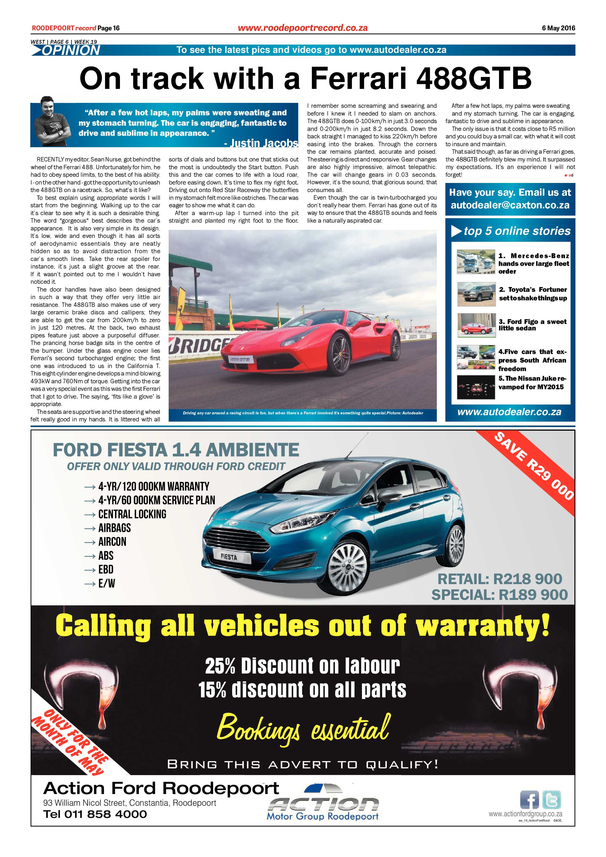 Roodepoort Record 06 May 2016 page 16