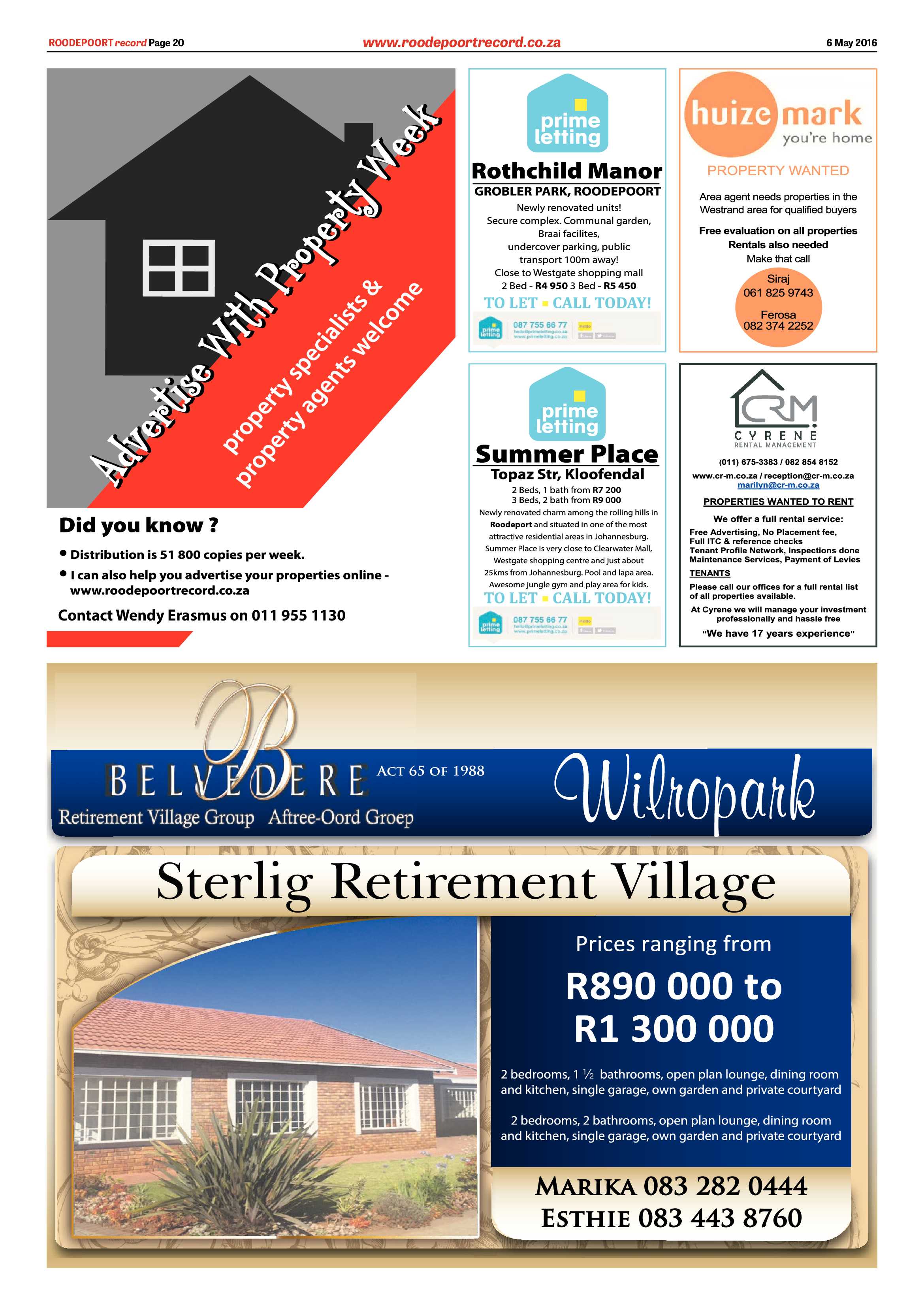 Roodepoort Record 06 May 2016 page 20