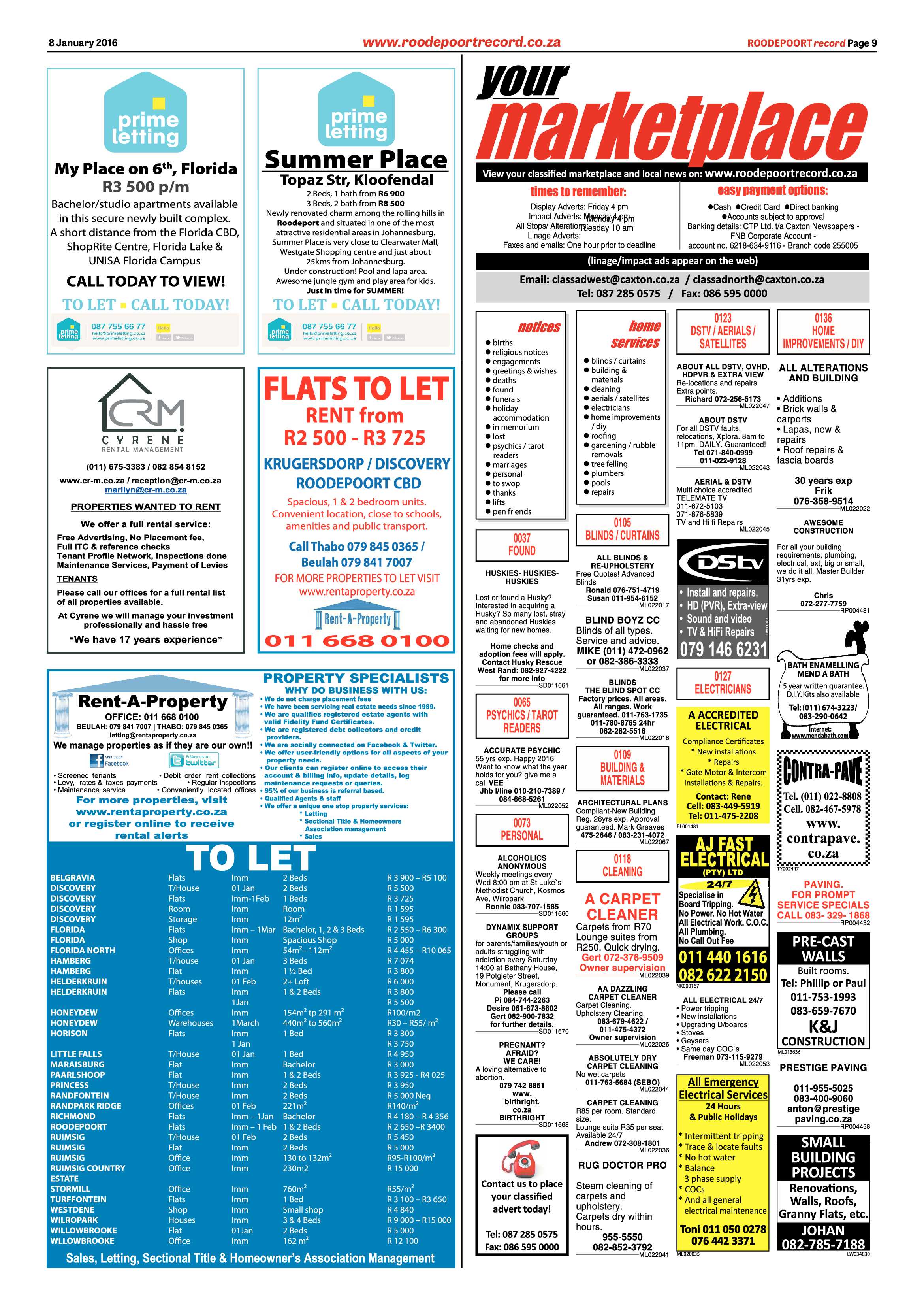 Roodepoort Record 08 January 2016 page 9