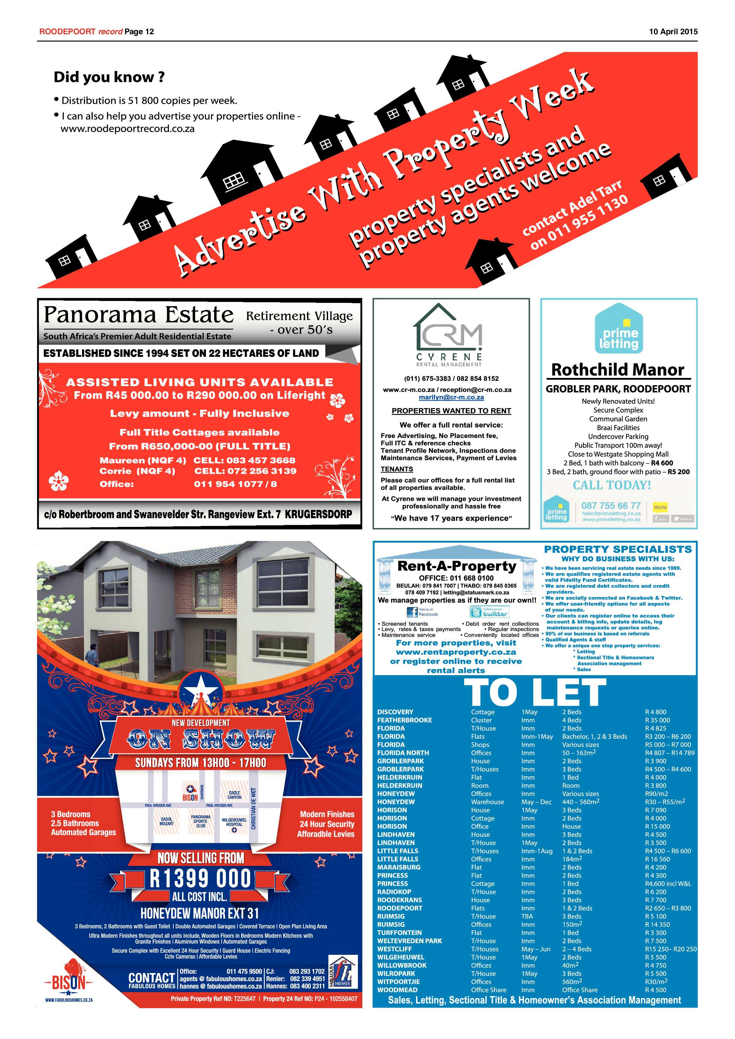 Roodepoort Record 10 April 2015 page 16