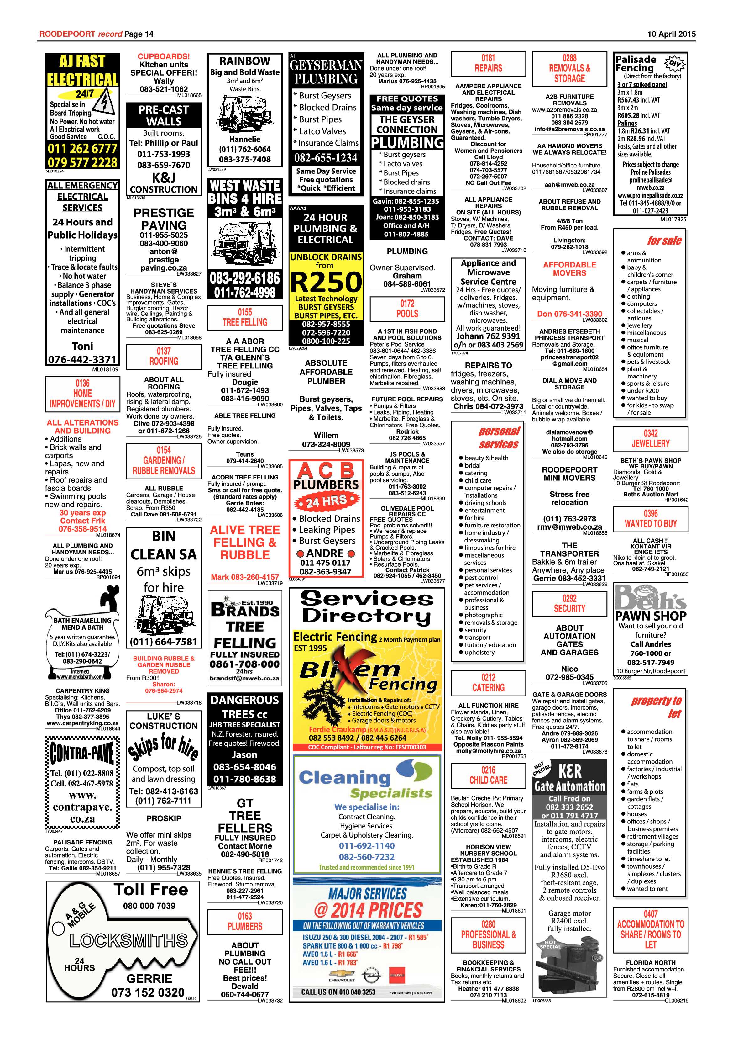 Roodepoort Record 10 April 2015 page 18