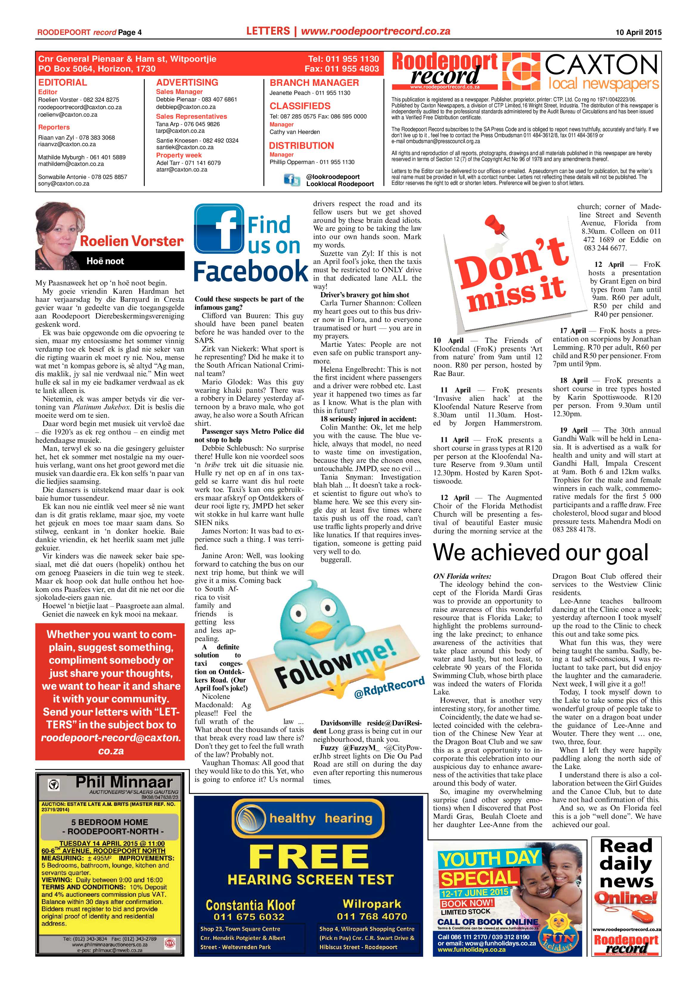 Roodepoort Record 10 April 2015 page 4