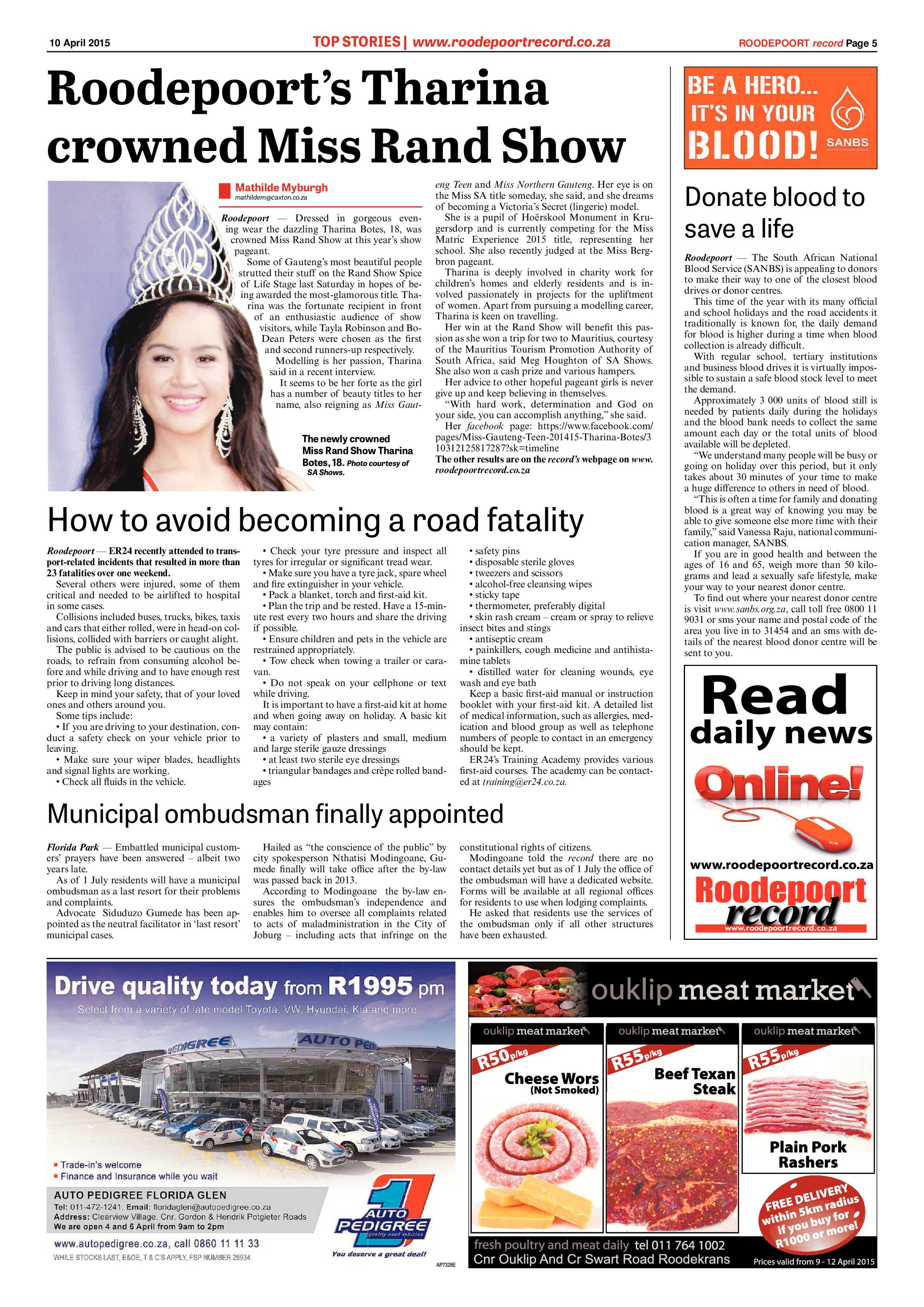 Roodepoort Record 10 April 2015 page 5