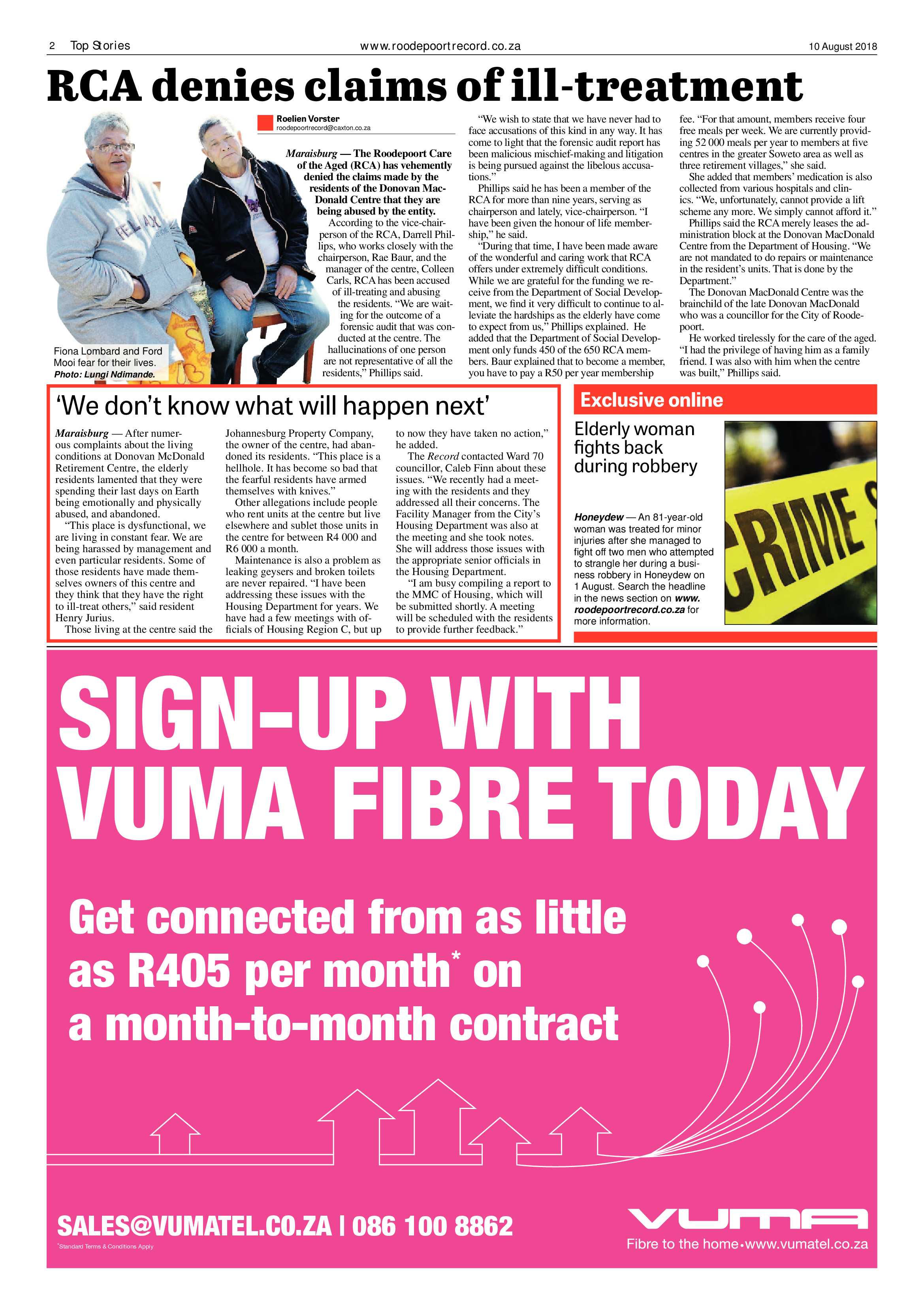 Roodepoort Record 10 August 2018 page 2