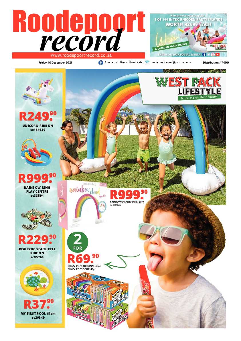 Roodepoort Record 10 December 2021 page 1