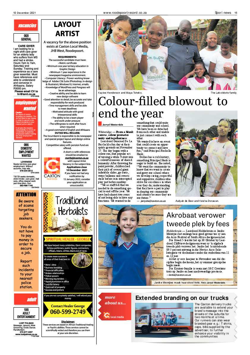 Roodepoort Record 10 December 2021 page 17