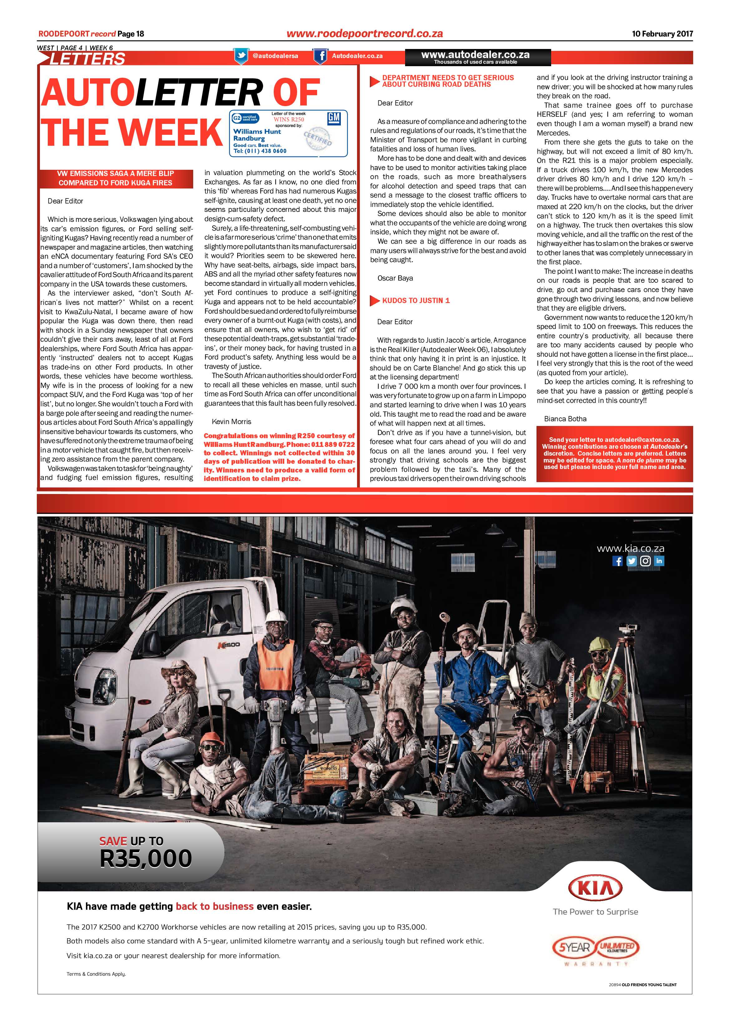 Roodepoort Record 10 February 2017 page 18