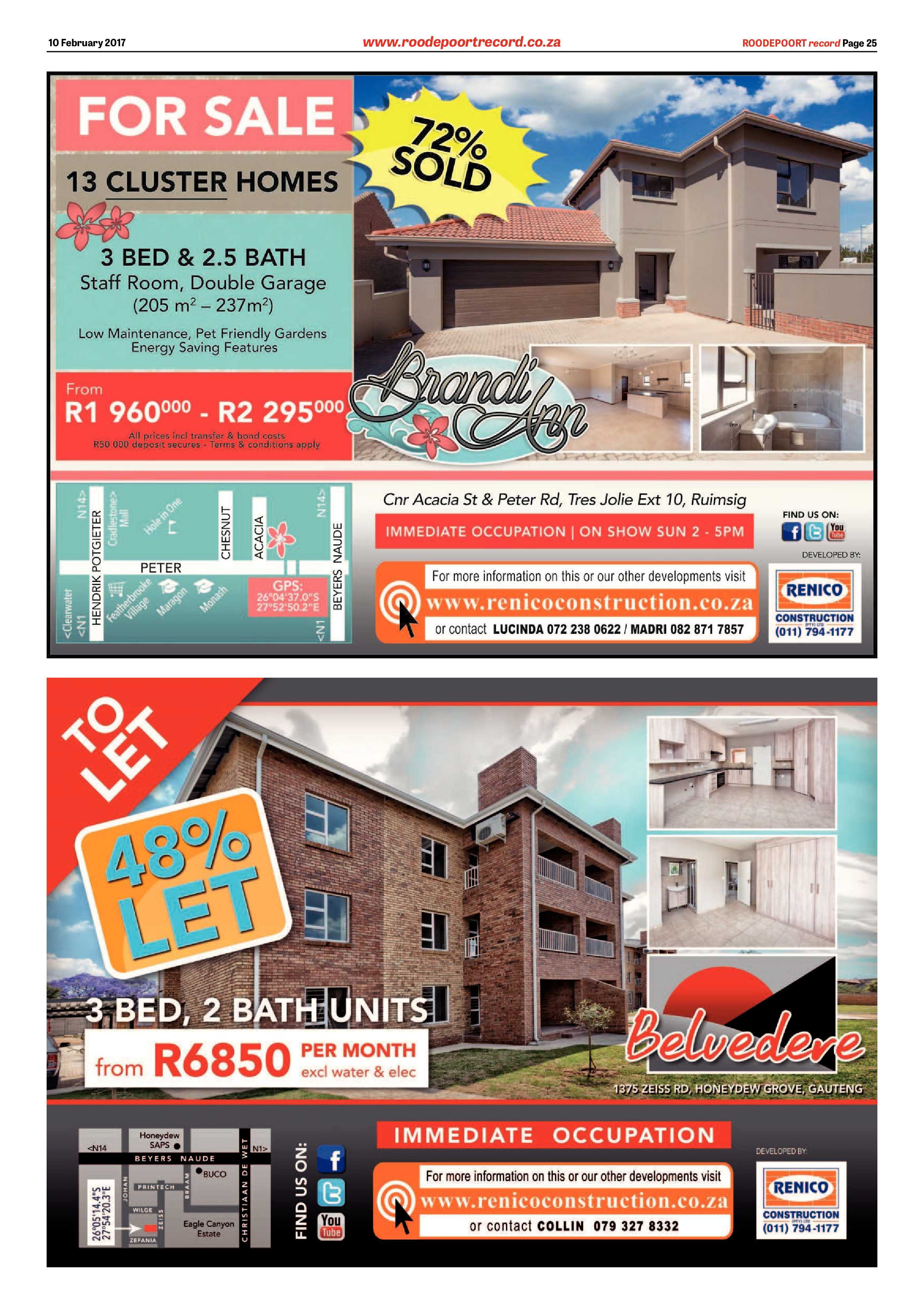 Roodepoort Record 10 February 2017 page 25