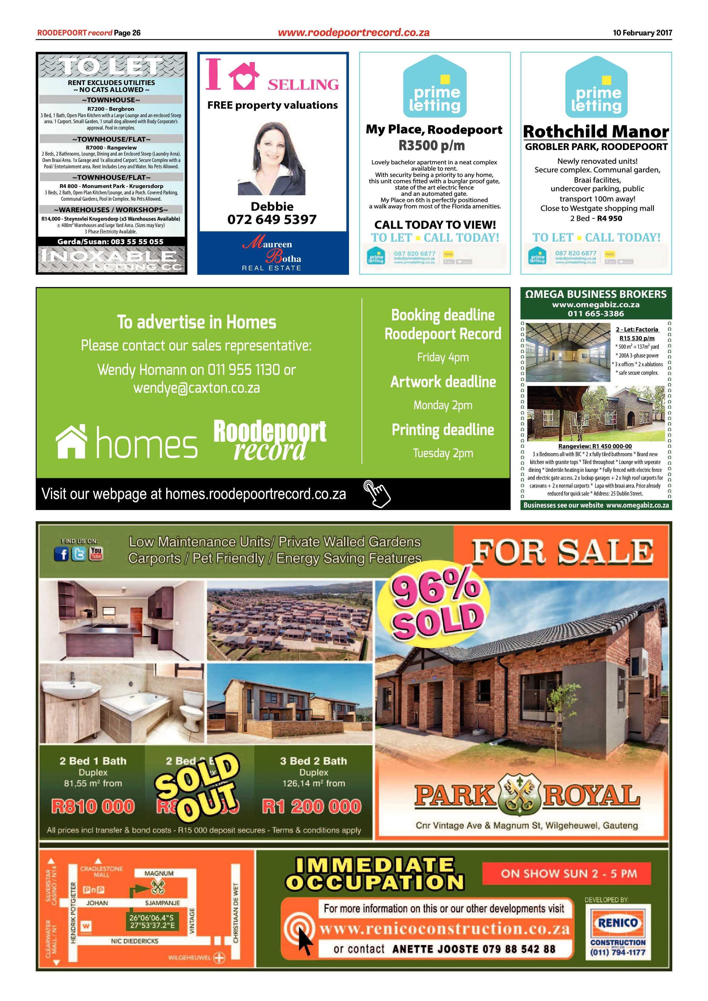 Roodepoort Record 10 February 2017 page 26