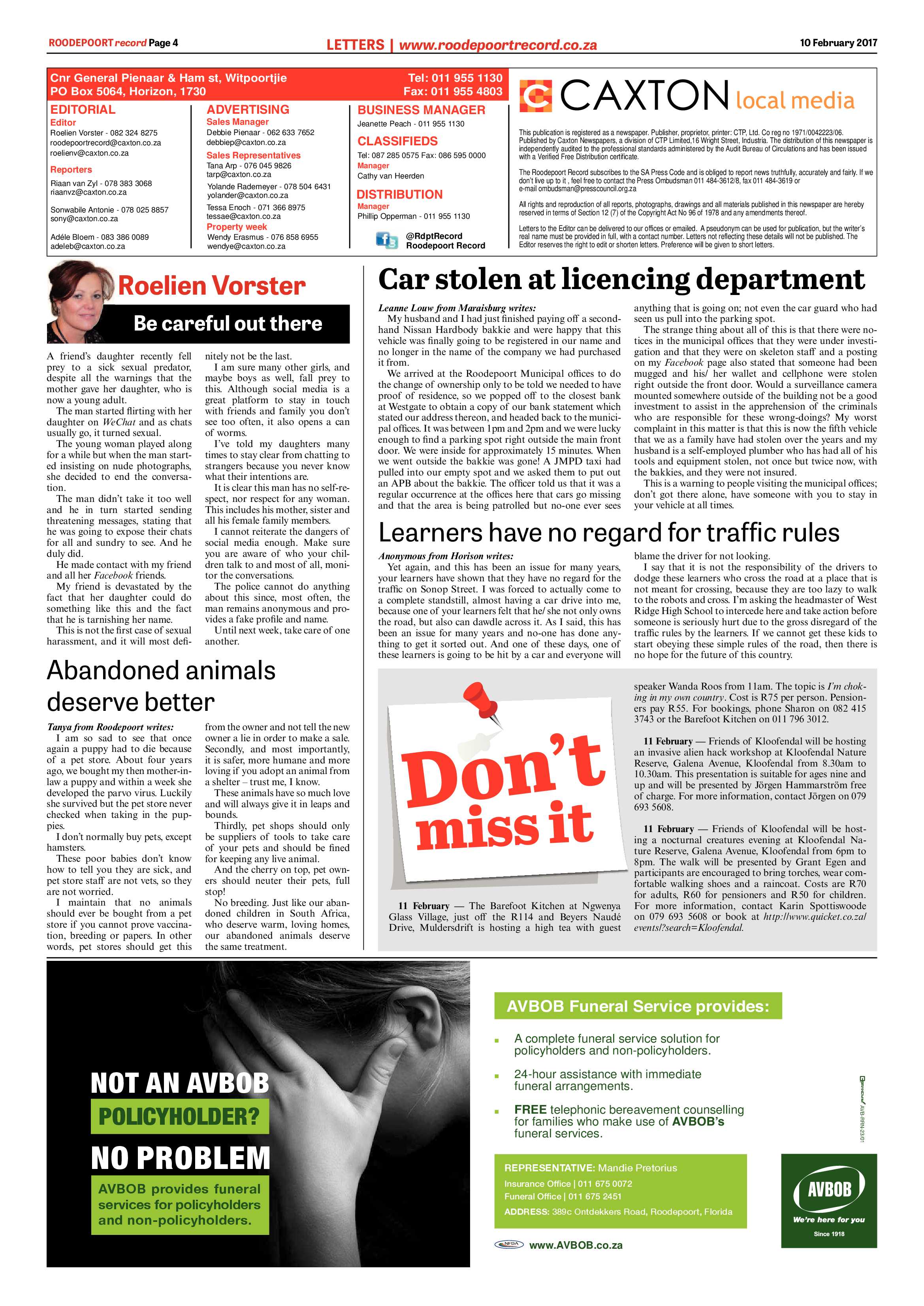 Roodepoort Record 10 February 2017 page 4