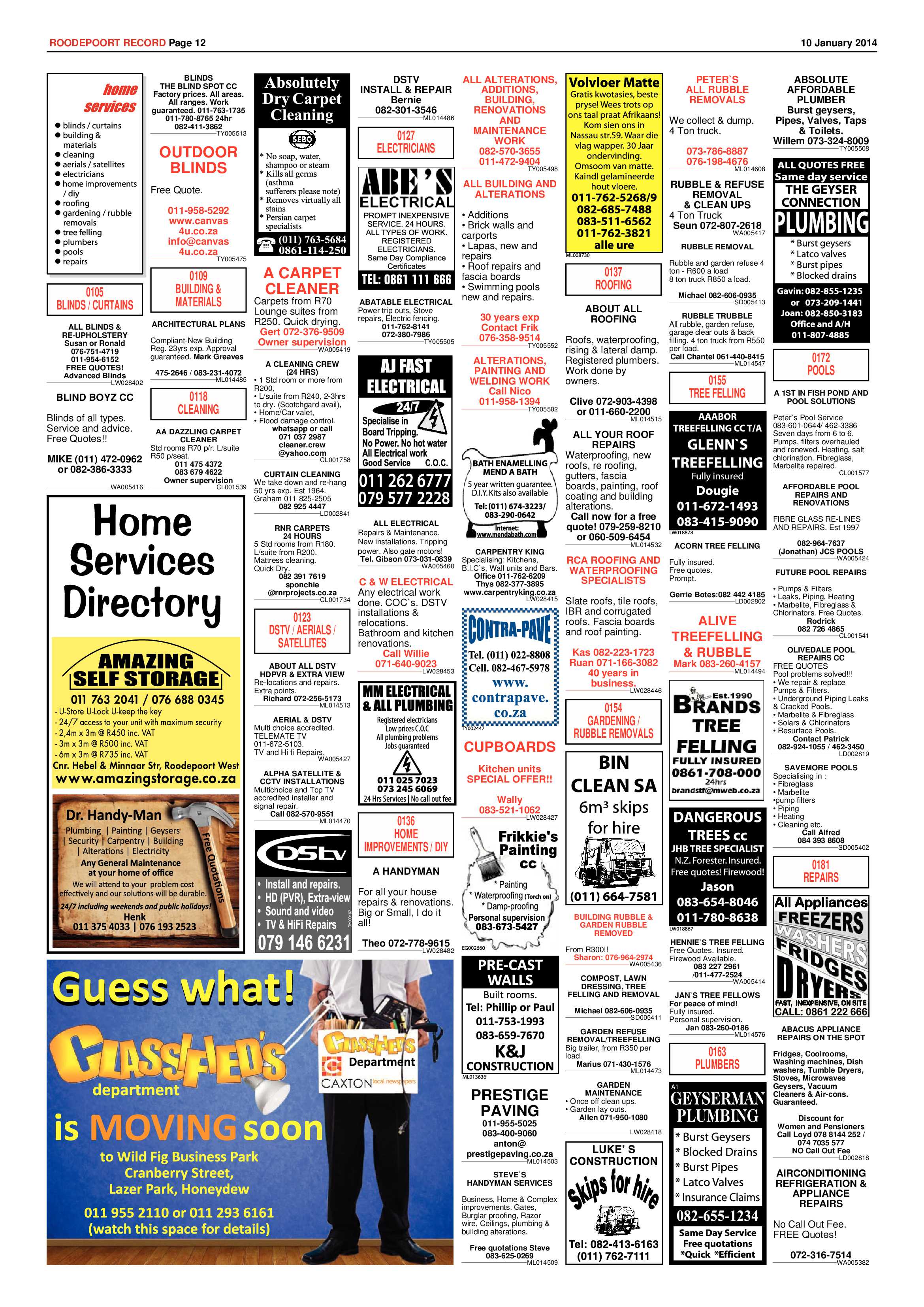 Roodepoort Record 10 January 2014 page 12