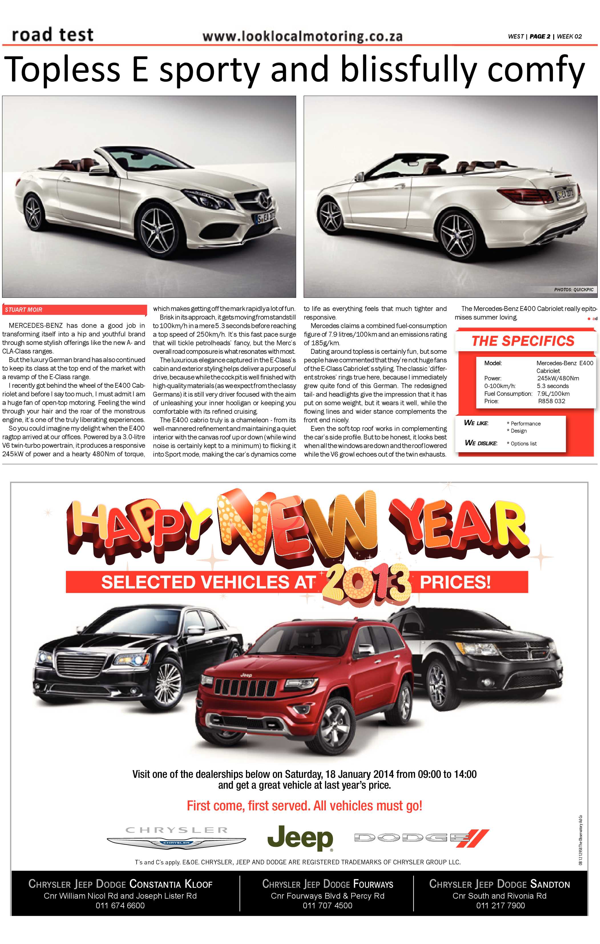 Roodepoort Record 10 January 2014 page 18