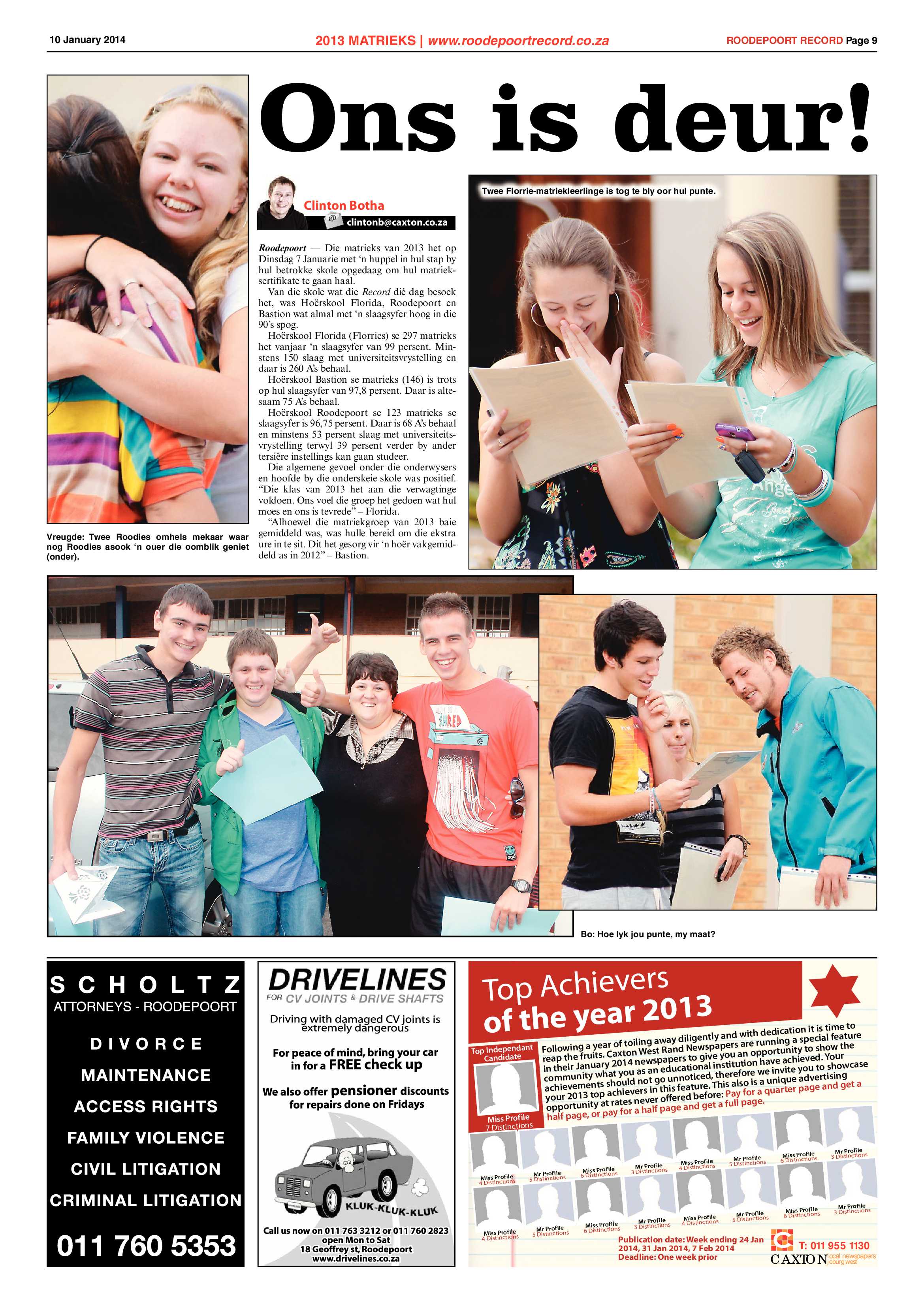 Roodepoort Record 10 January 2014 page 9