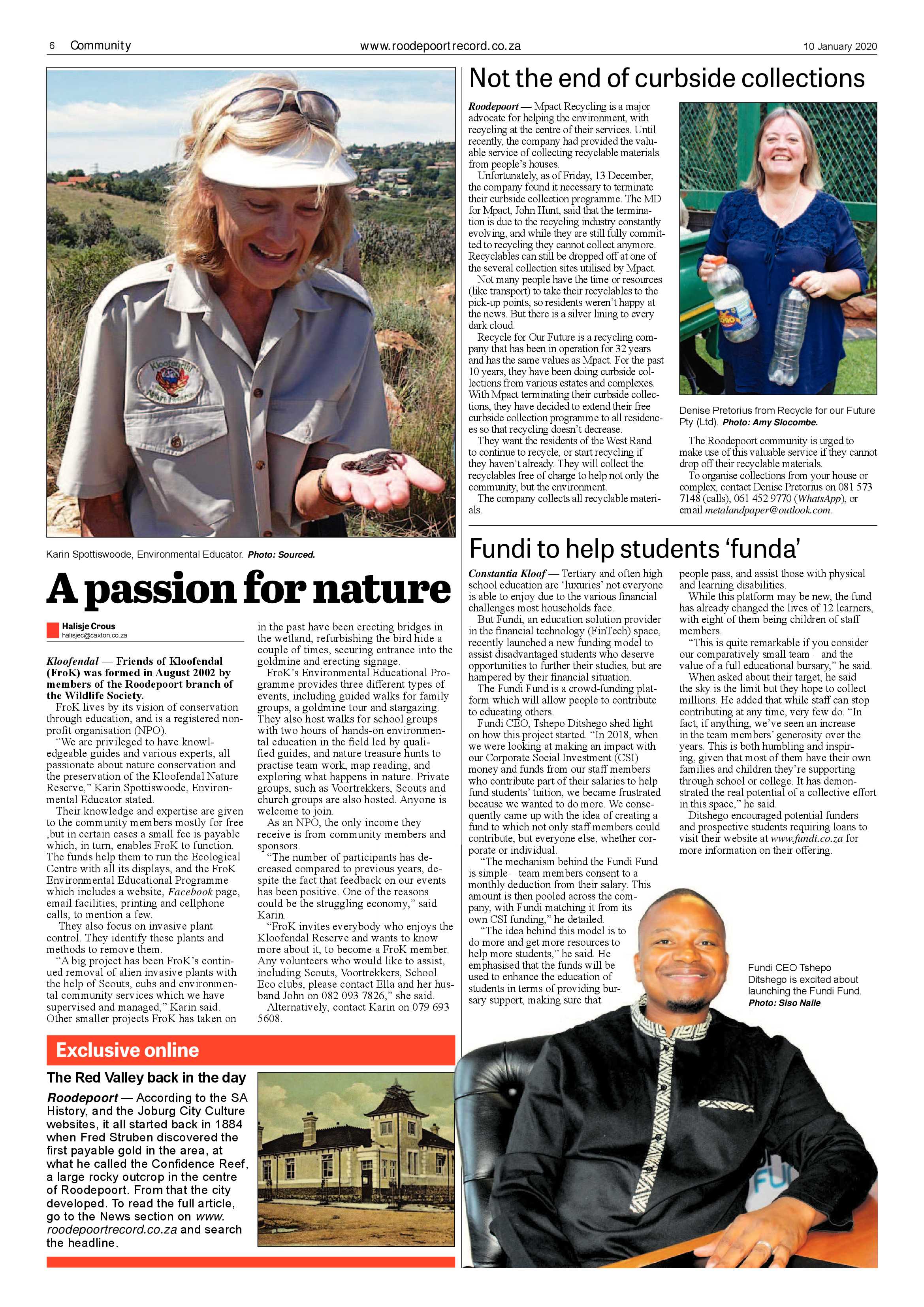 Roodepoort Record 10 January 2020 page 6