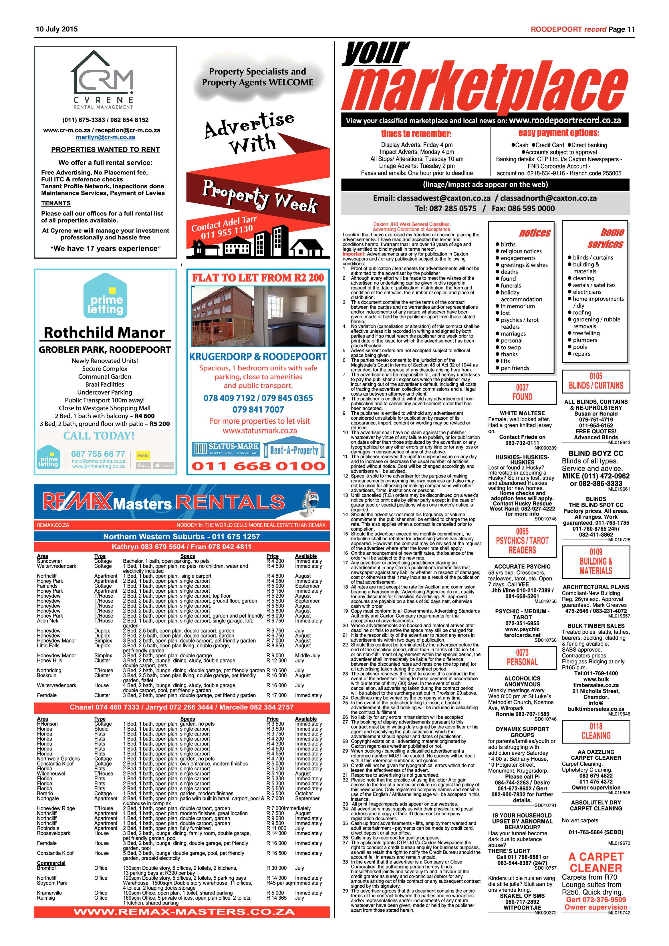 Roodepoort Record 11 December 2015 page 11