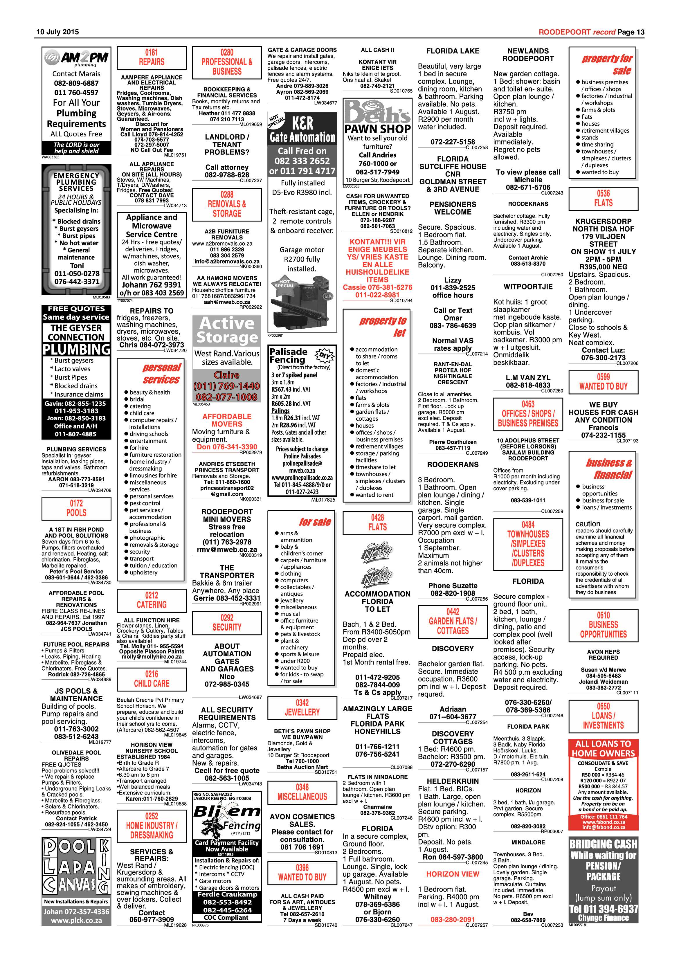 Roodepoort Record 11 December 2015 page 13