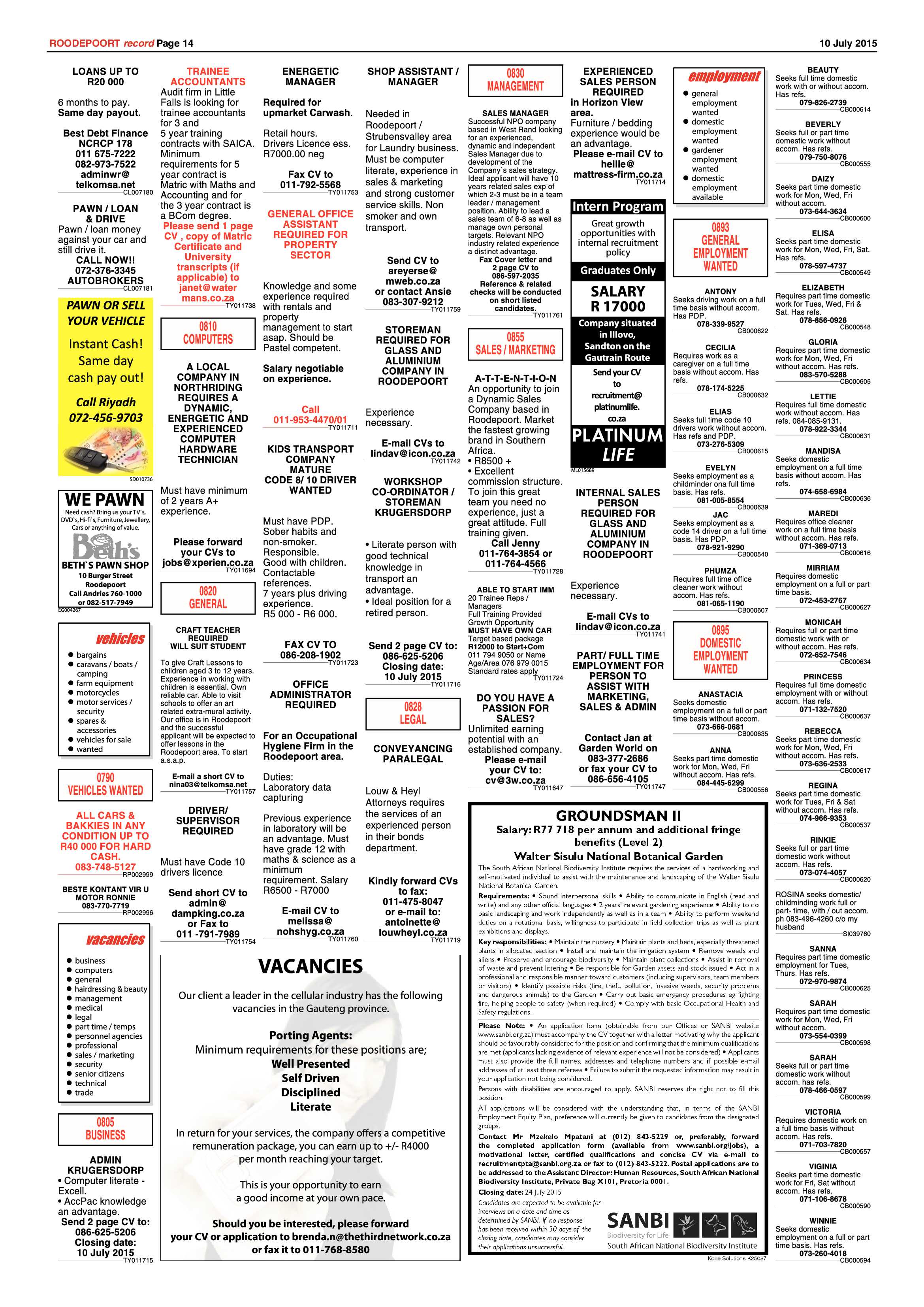Roodepoort Record 11 December 2015 page 14
