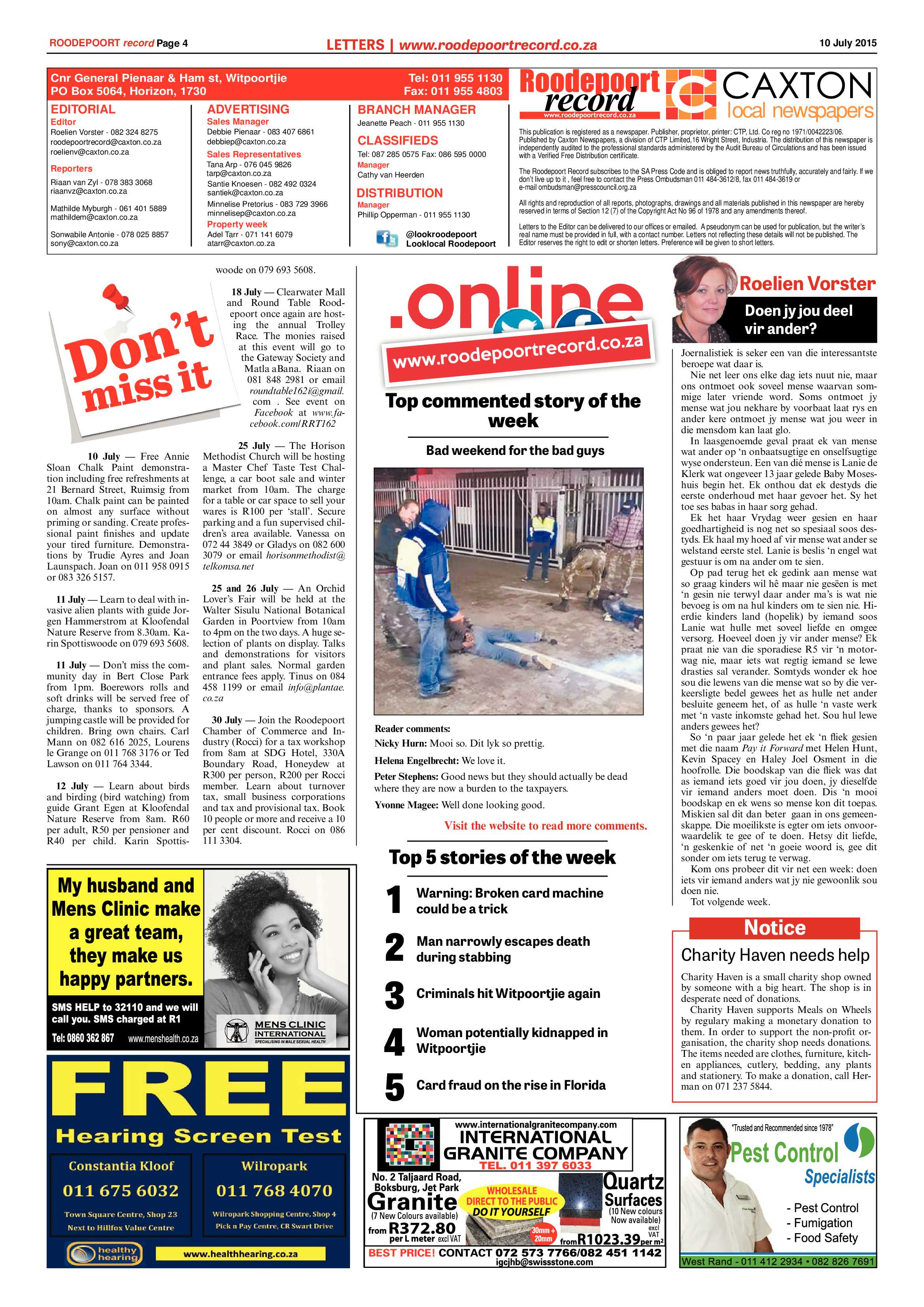 Roodepoort Record 11 December 2015 page 4